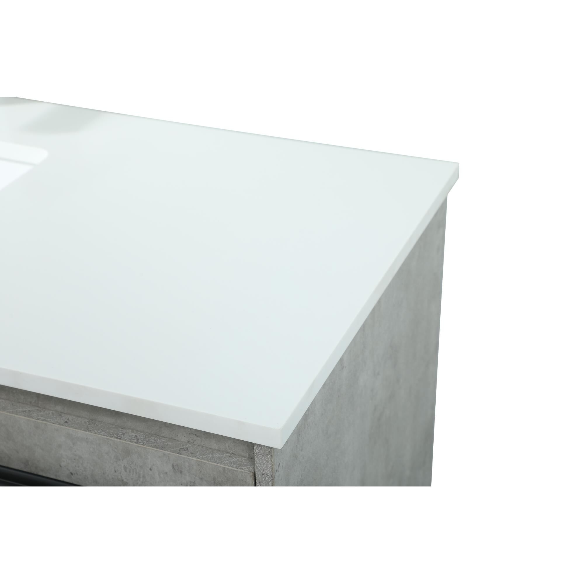 Shown in Concrete Grey finish