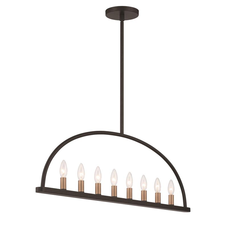 Abbott 42 Inch Linear Chandelier by Crystorama