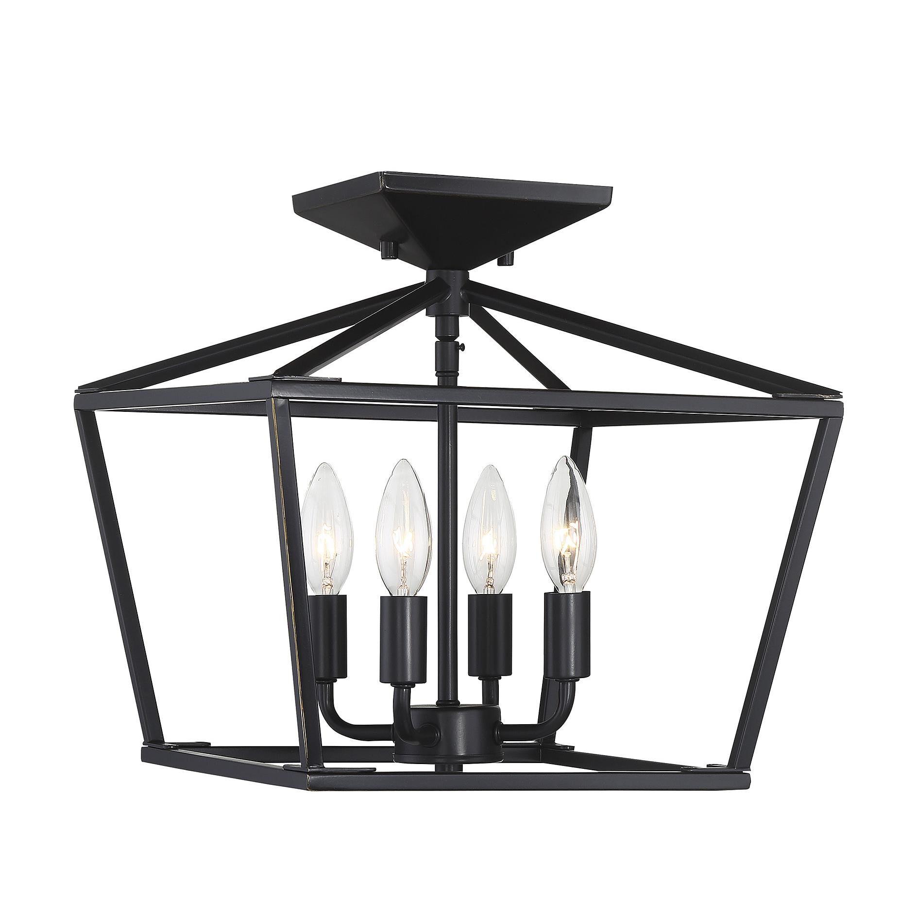 Townsend 13 Inch 4 Light Semi Flush Mount by Savoy House