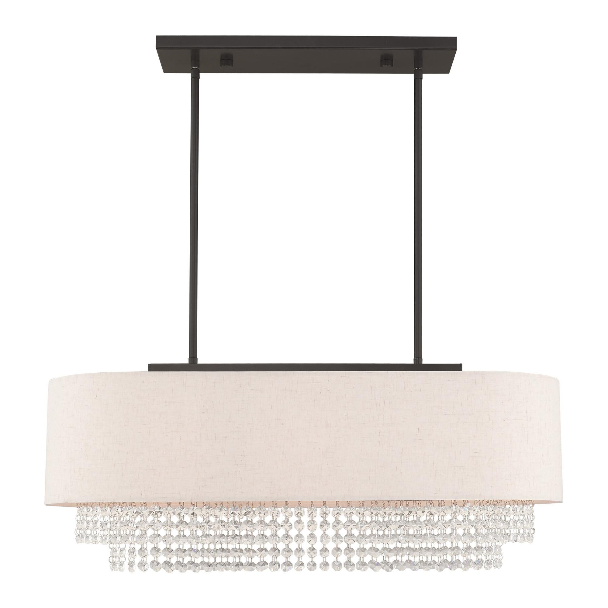 Carlisle 31 Inch 3 Light Linear Suspension Light by Livex Lighting