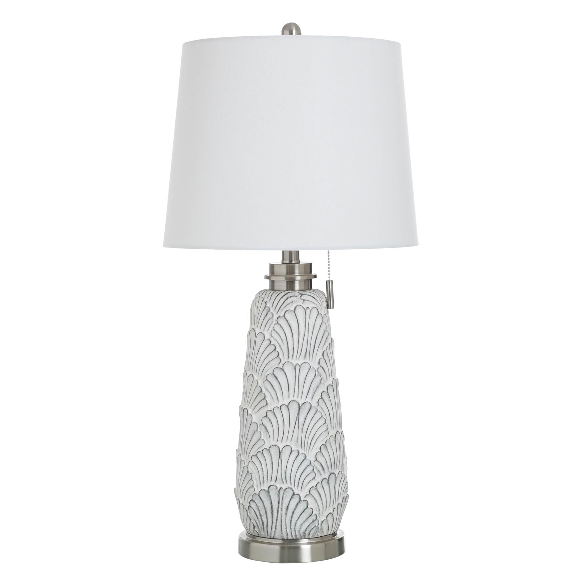 Shown in Silver Wash, Off White finish