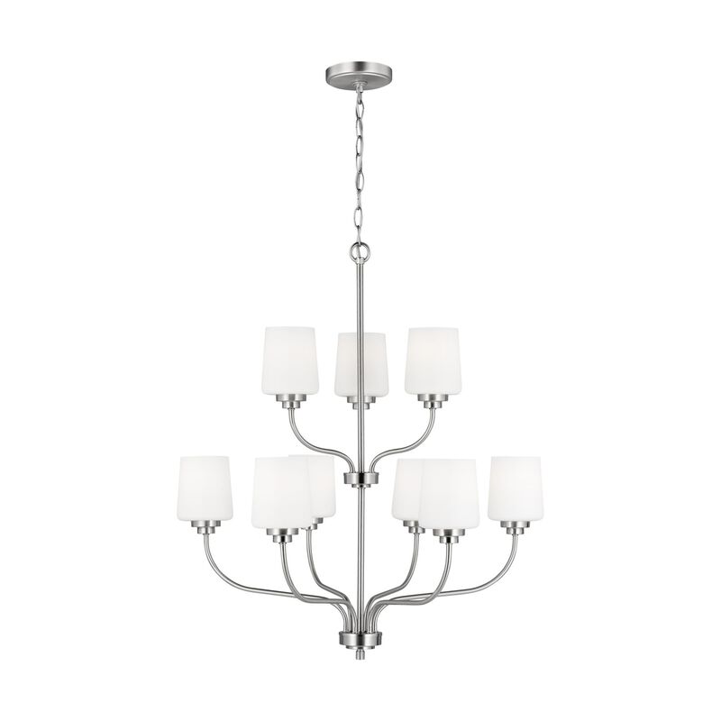 Windom 28 Inch 9 Light Chandelier by Generation Lighting