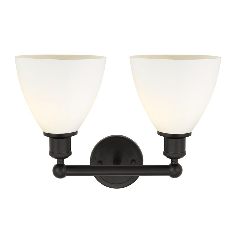 Bruno Marashlian Bristol Glass 16 Inch 2 Light Bath Vanity Light by Innovations Lighting