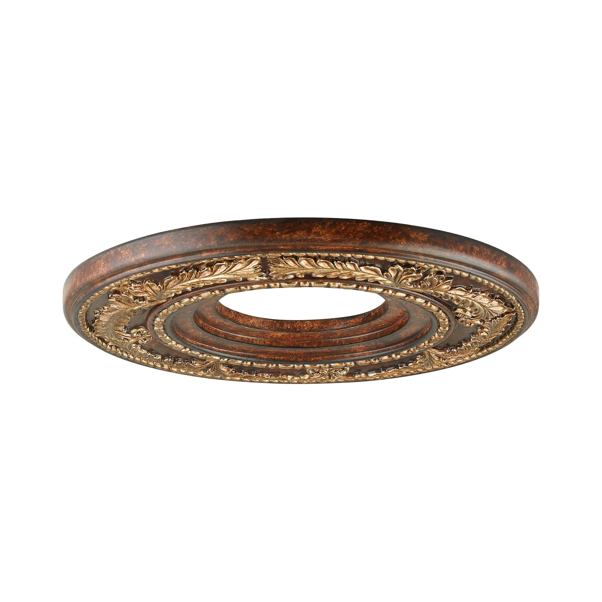 Shown in Verona Bronze-Aged Gold Leaf Accents finish