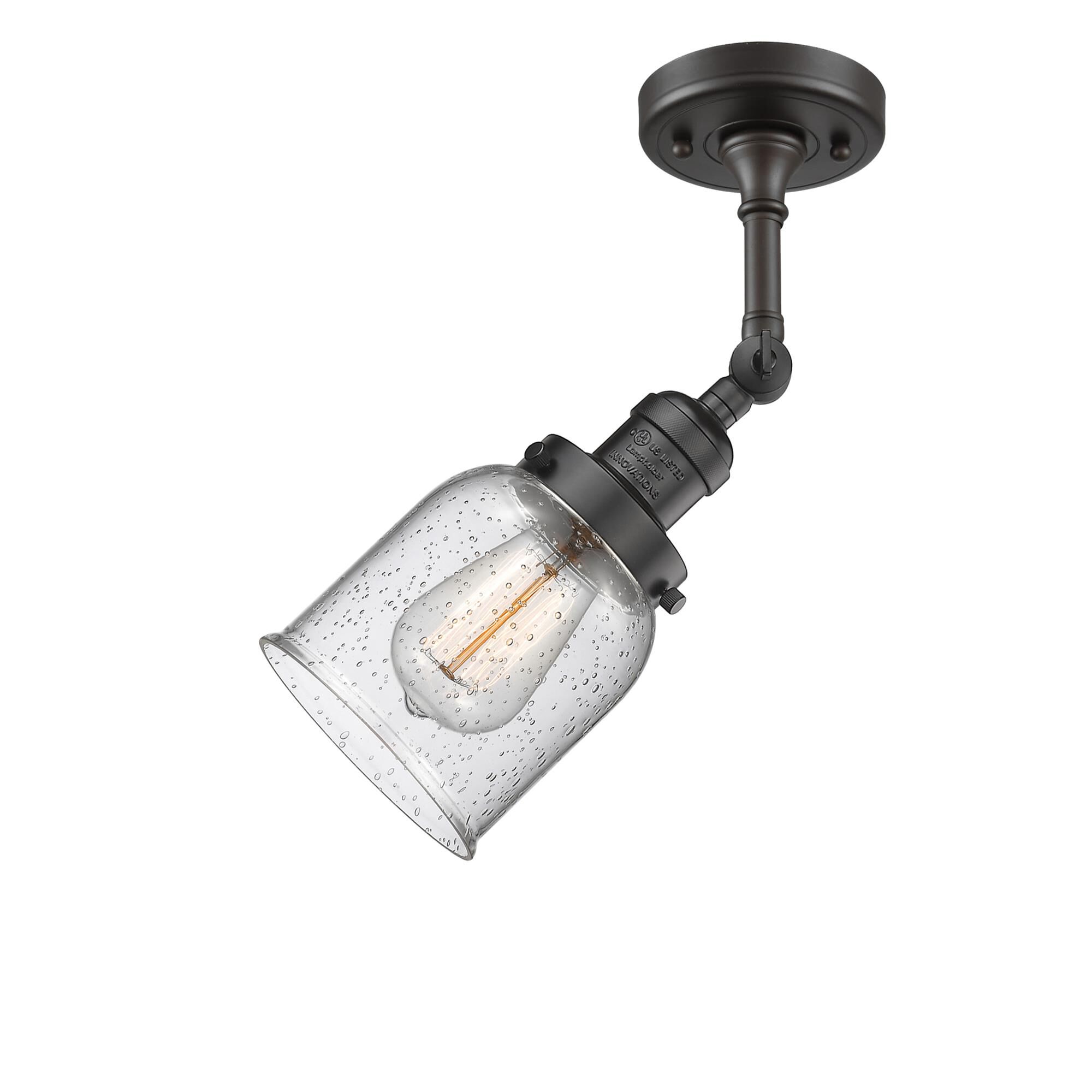 Bruno Marashlian Small Bell 5 Inch 1 Light Semi Flush Mount by Innovations Lighting