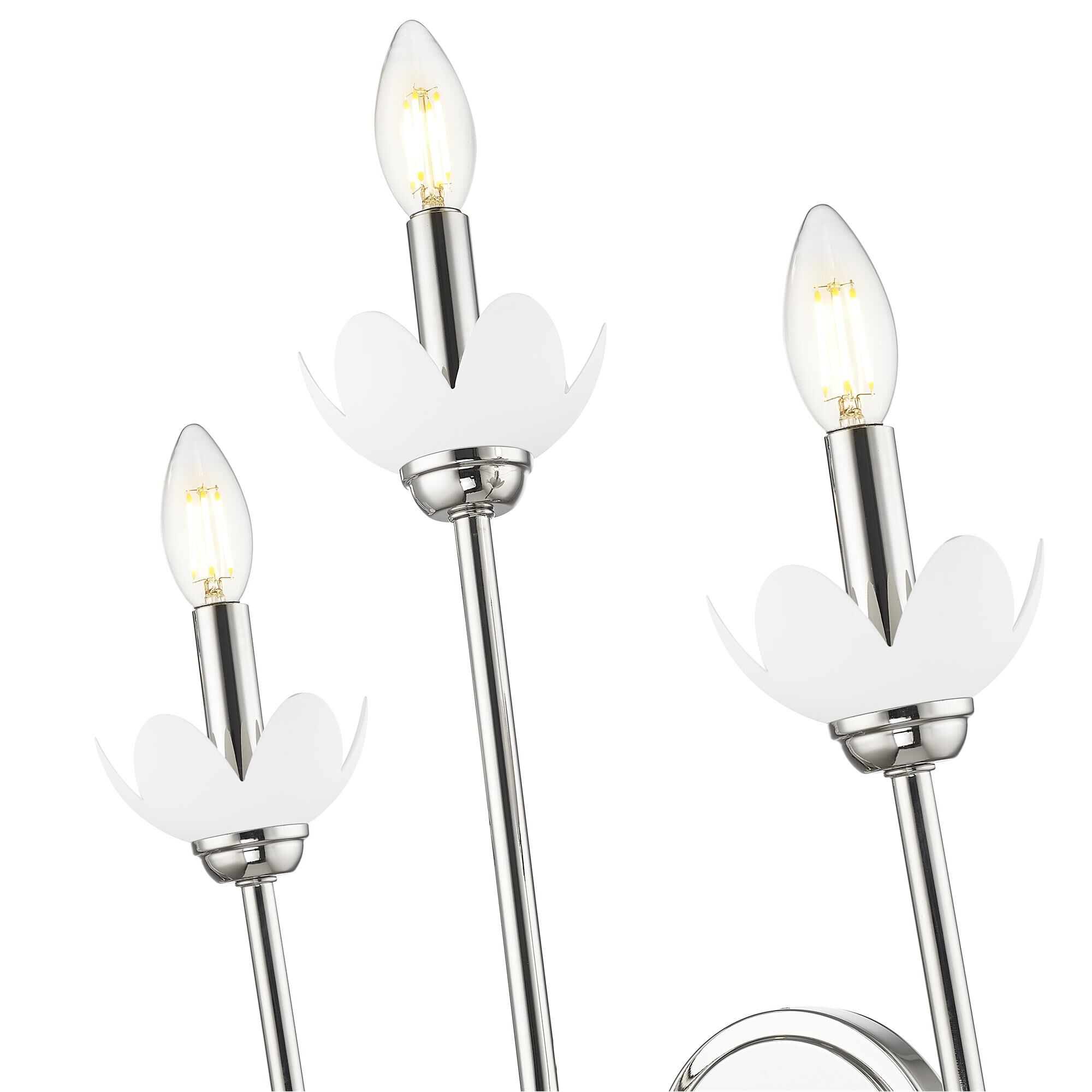 Shown in Polished Nickel finish and Clear Ribbed glass and Clear Ribbed shade
