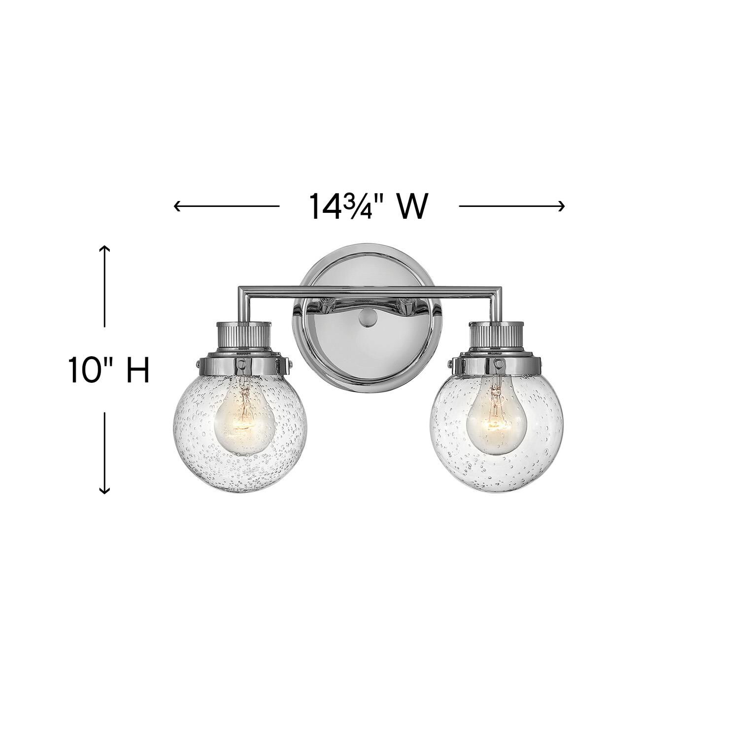 Poppy 14 Inch 2 Light Bath Vanity Light by Hinkley Lighting