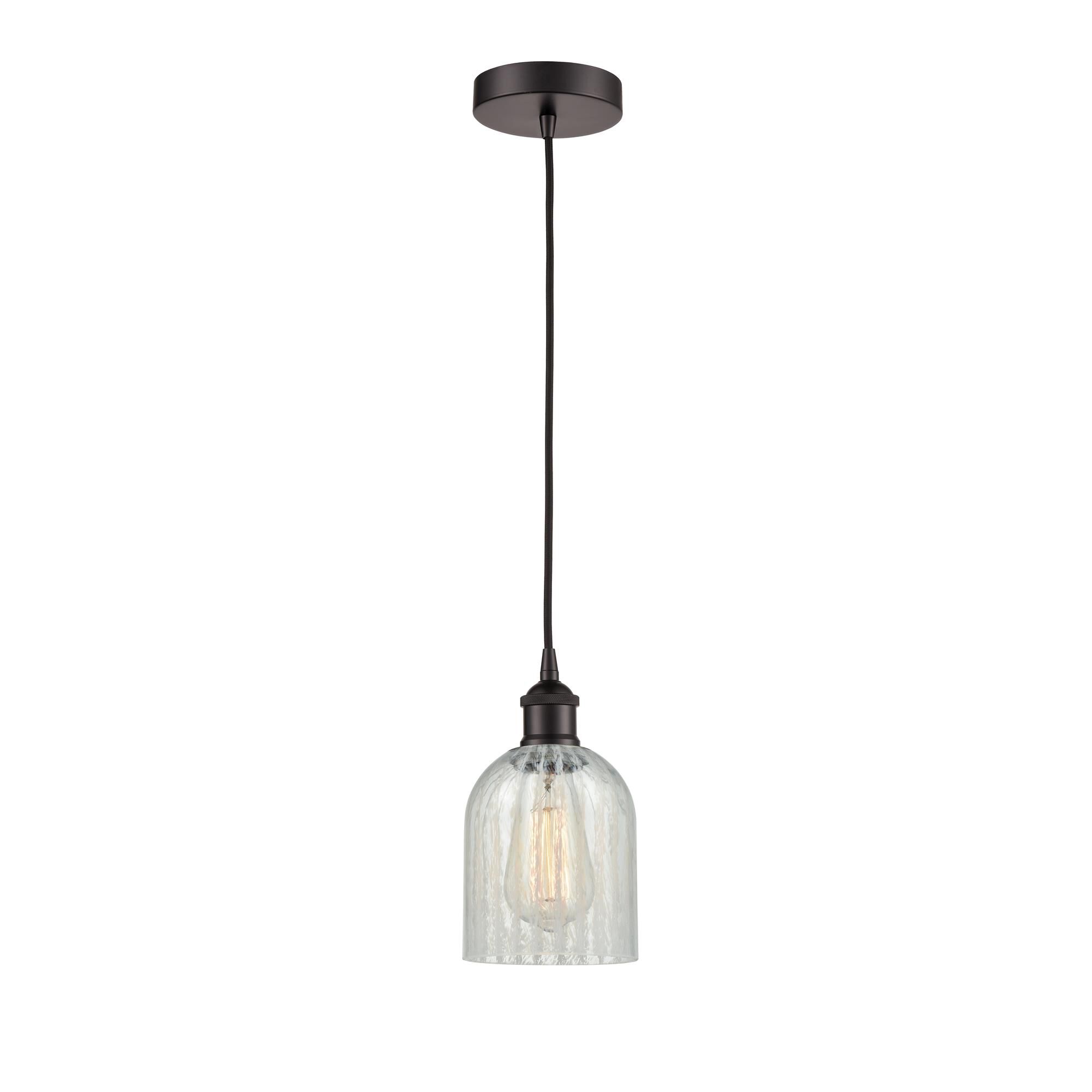 Shown in Oil Rubbed Bronze finish and Mouchette glass