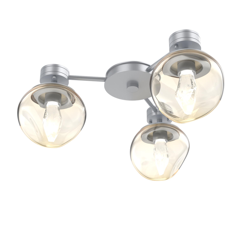 Levi Wilson Luna 23 Inch Semi Flush Mount by Hammerton Studio