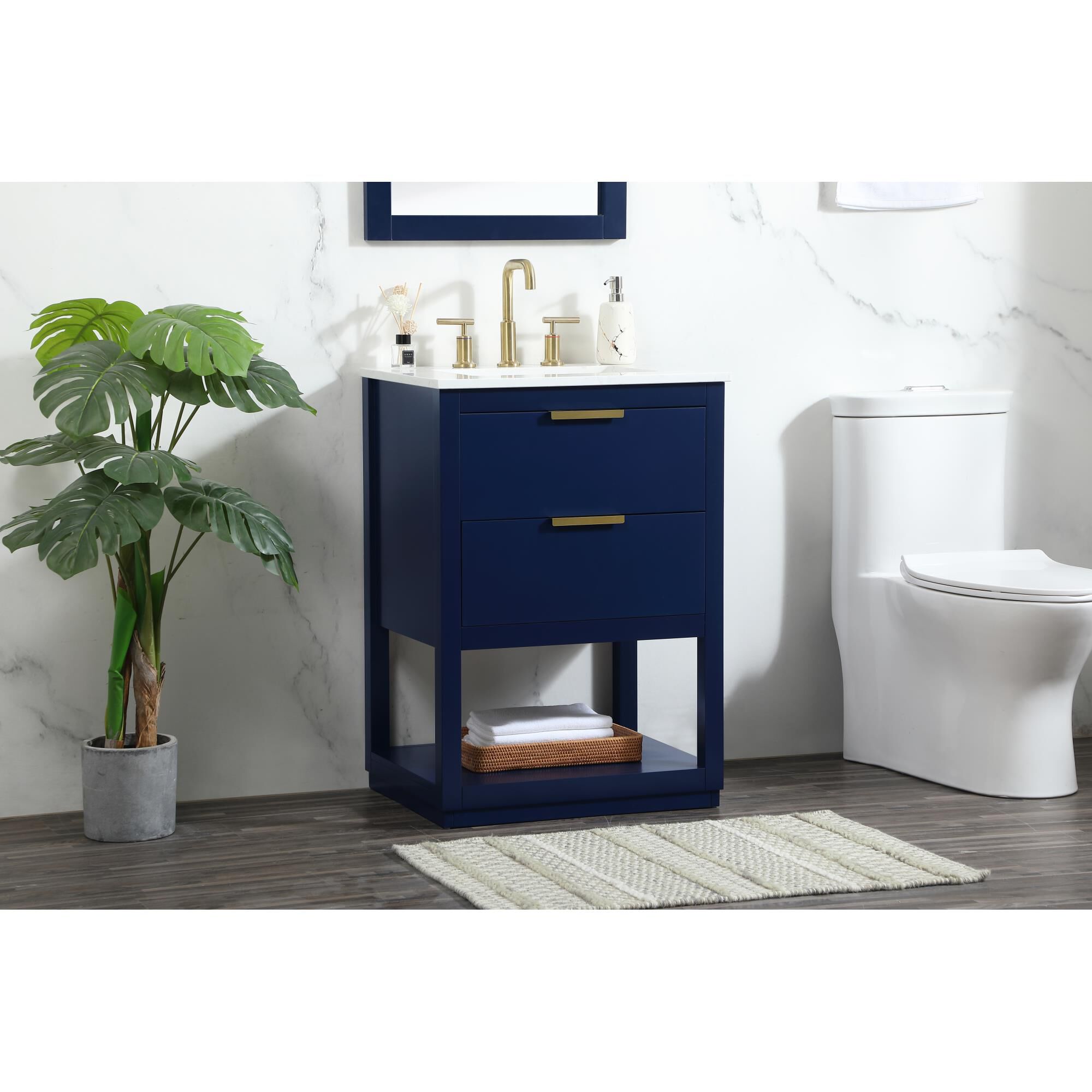 Shown in Blue finish