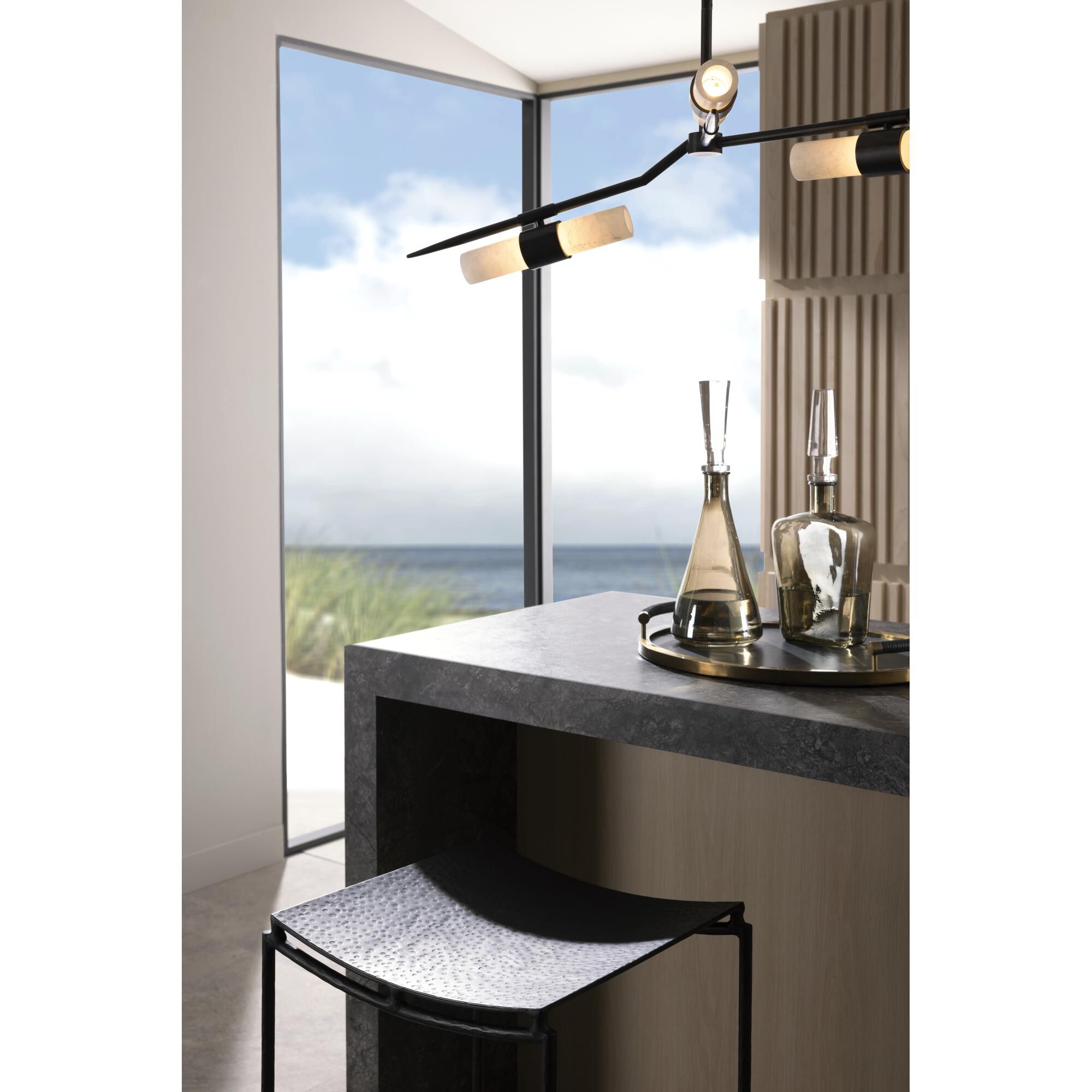 Travis 62 Inch 8 Light LED Linear Suspension Light by Arteriors Home