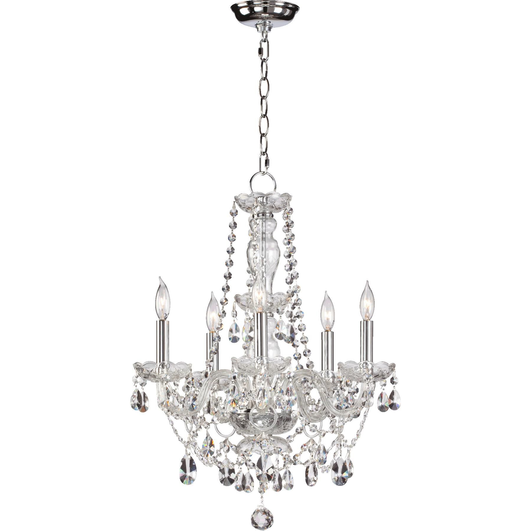 Bohemian Katerina 17 Inch 5 Light Mini Chandelier by Quorum International