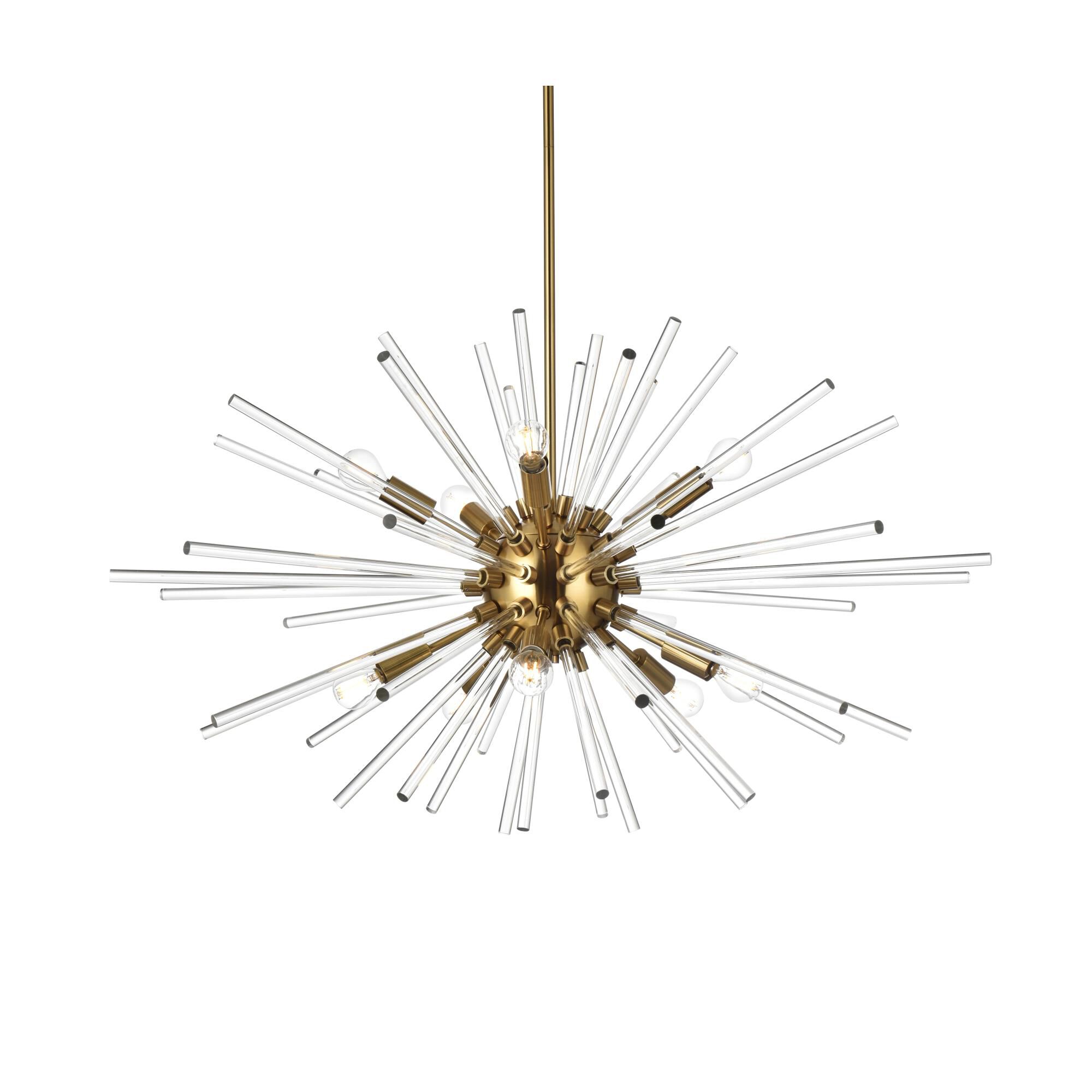 Sienna 36 Inch 10 Light Chandelier by Elegant Lighting