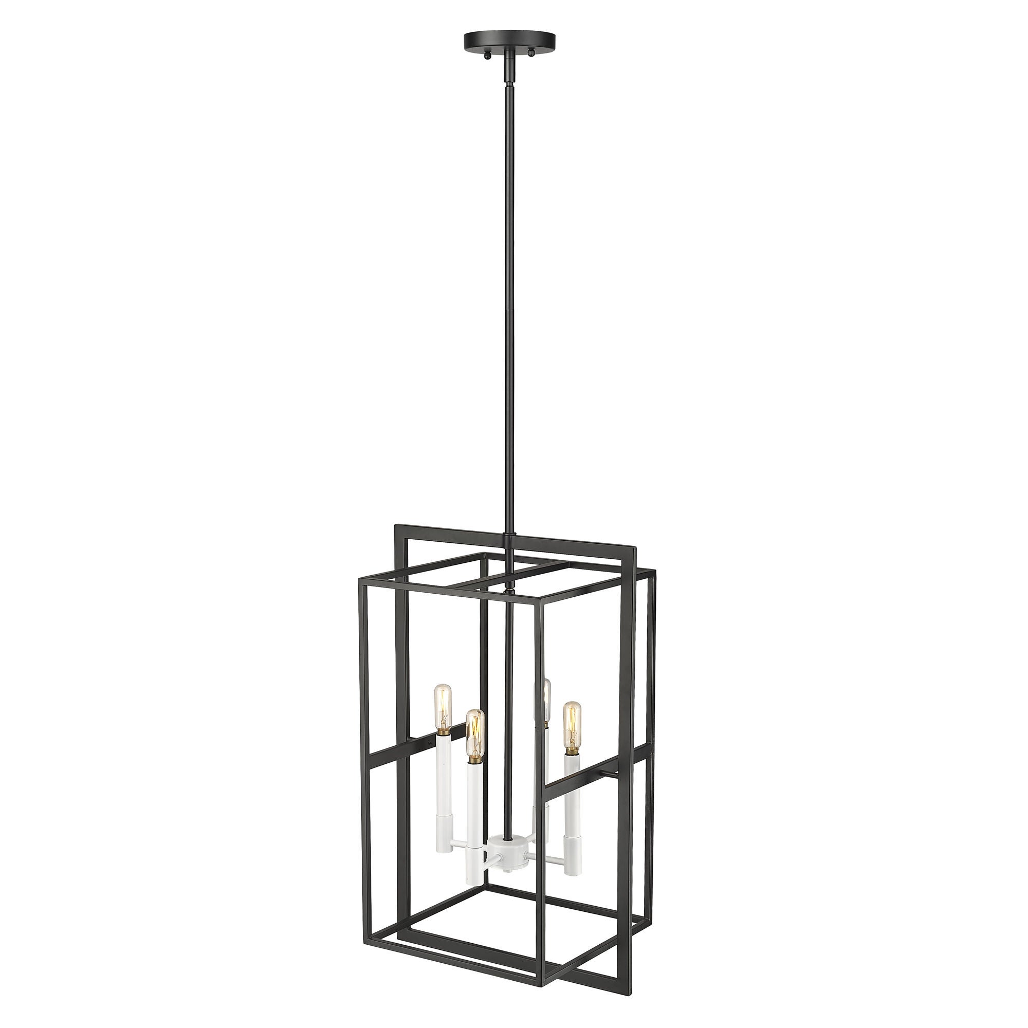 Shown in Black With White Candle Sleeves finish
