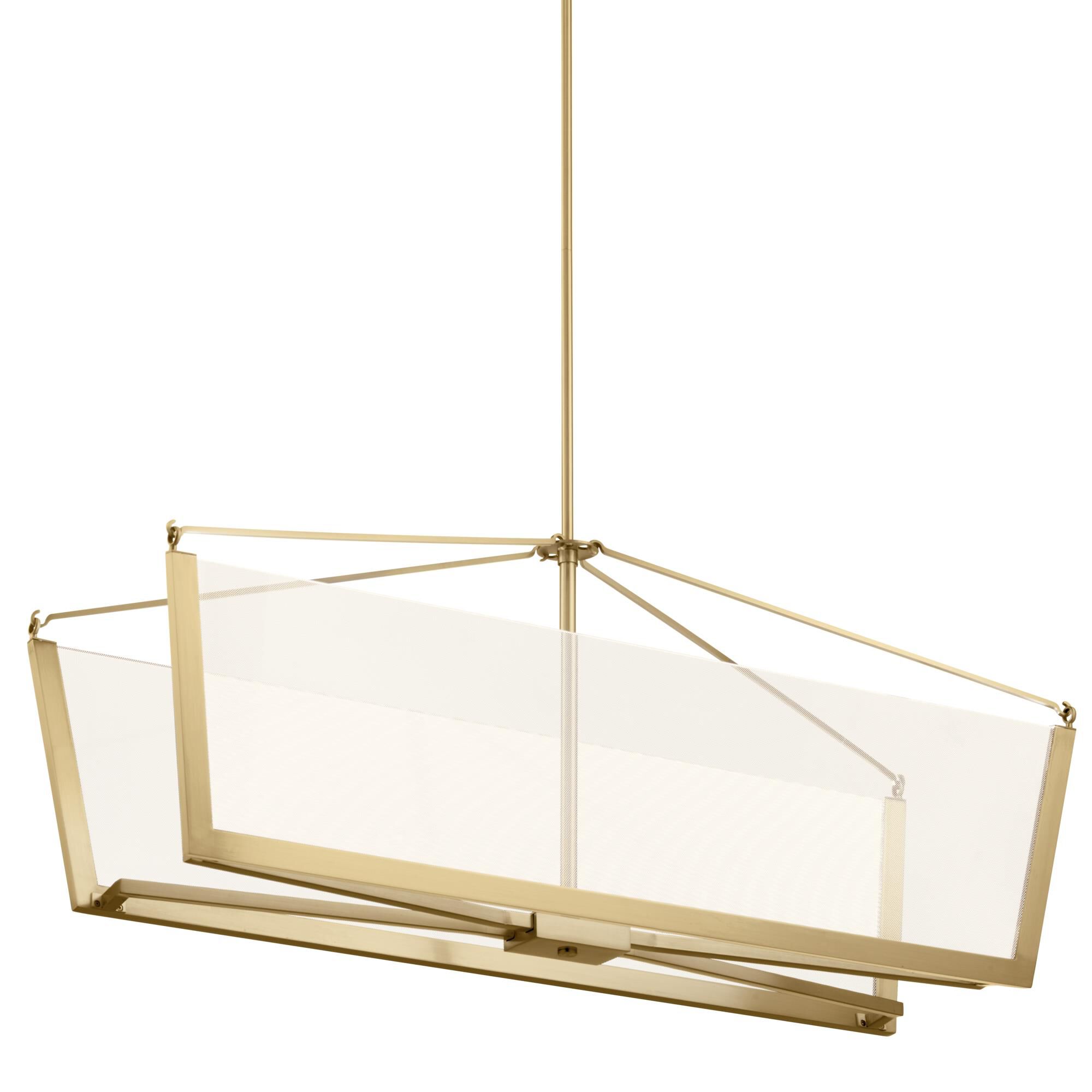 Shown in Champagne Gold finish and Light Guide Acrylic glass