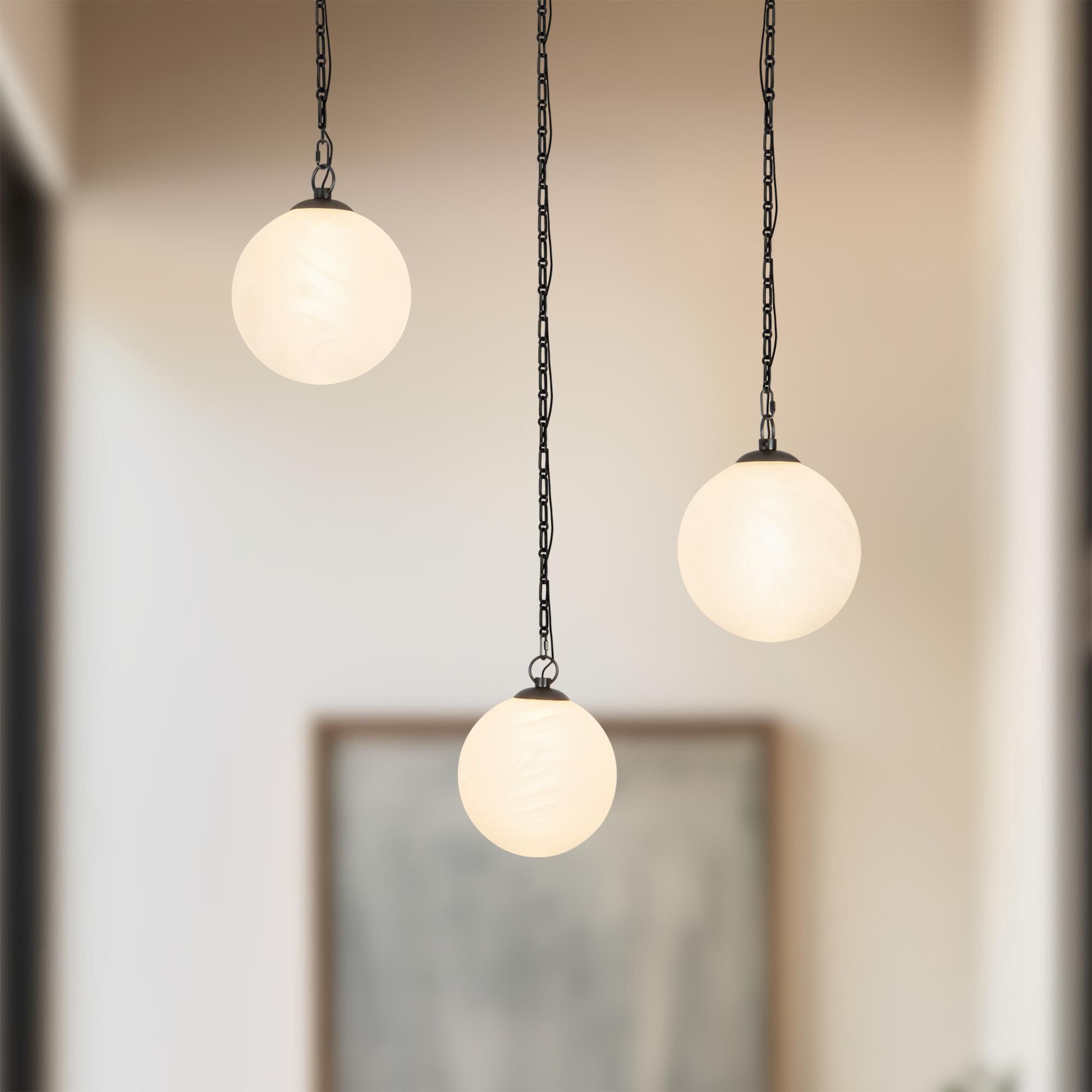 Shown in Urban Bronze finish and Cloud glass