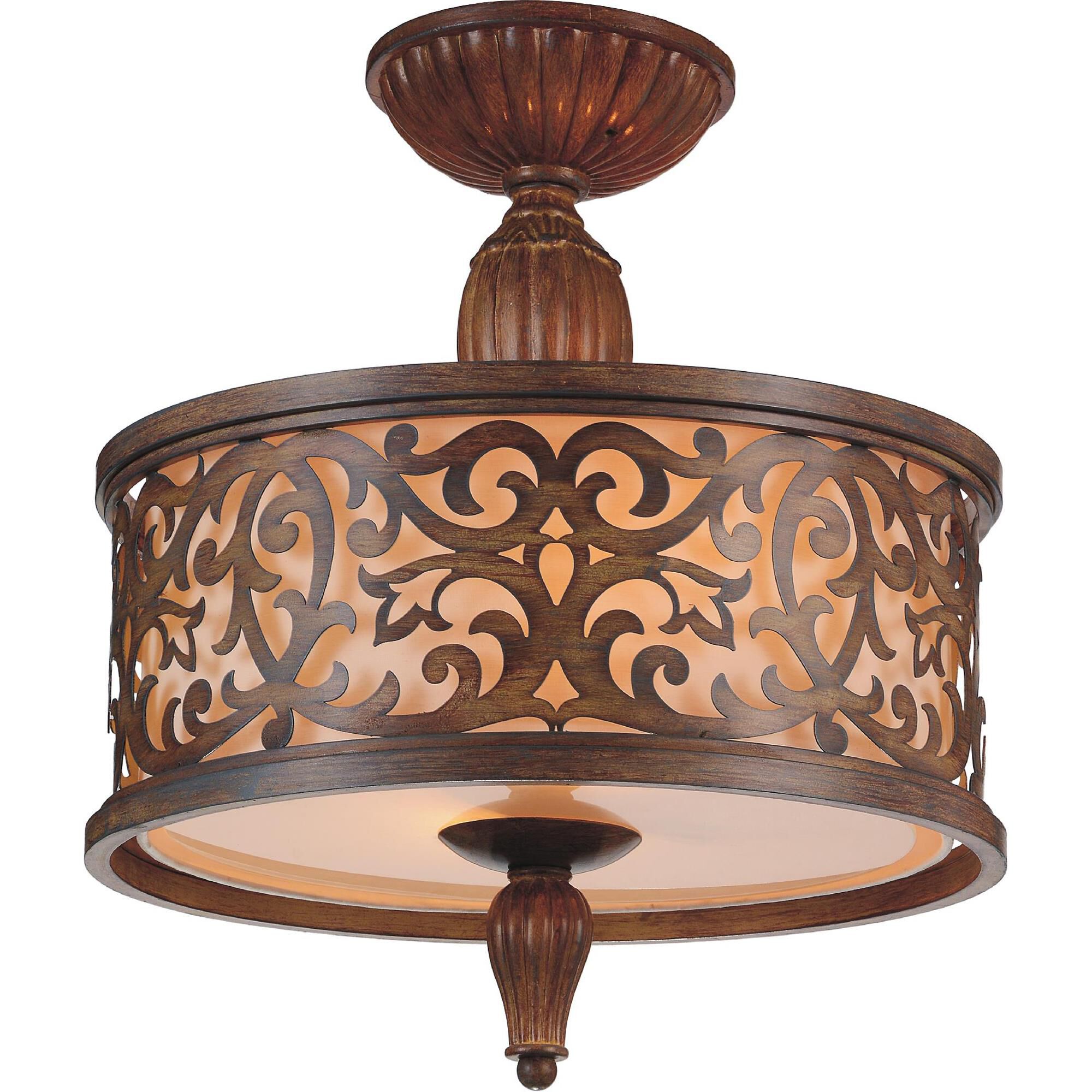 Shown in Brushed Chocolate finish and Off White shade