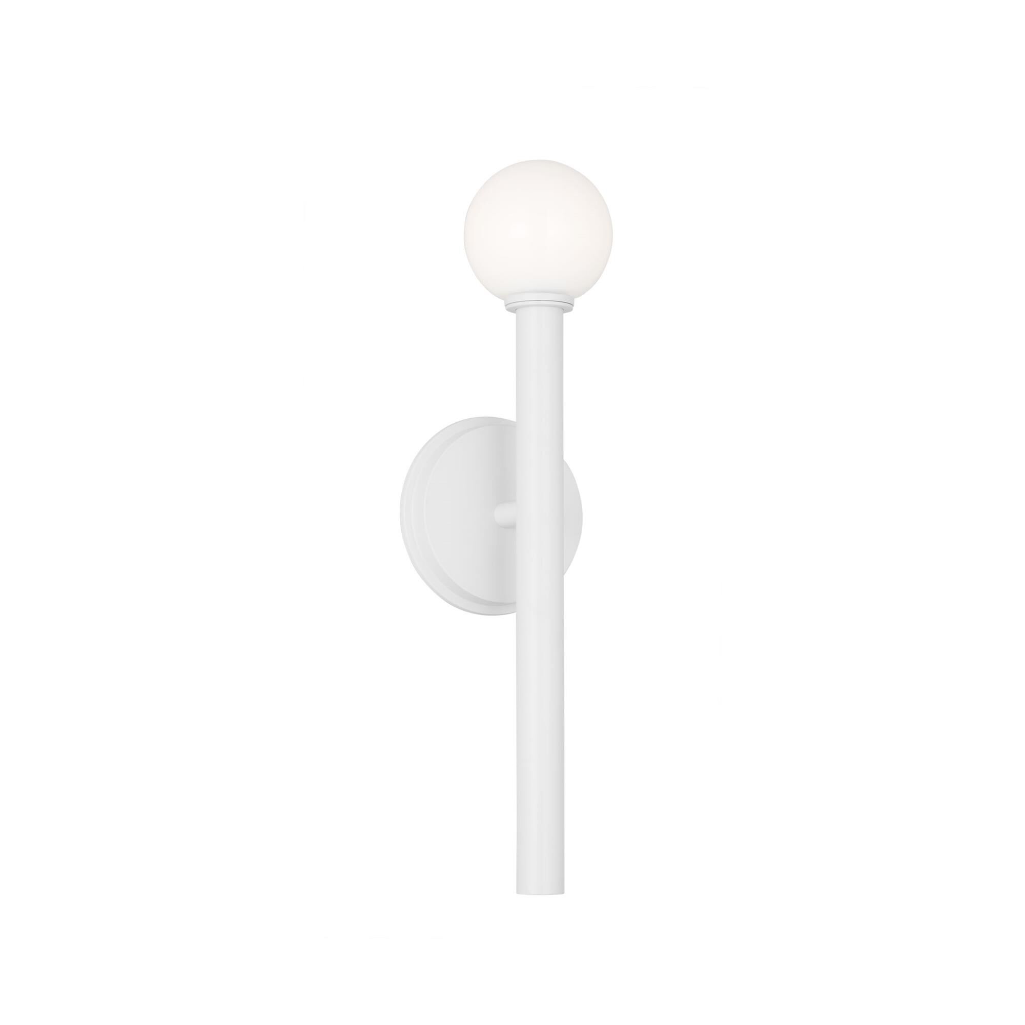 Shown in Matte White finish and Milk glass