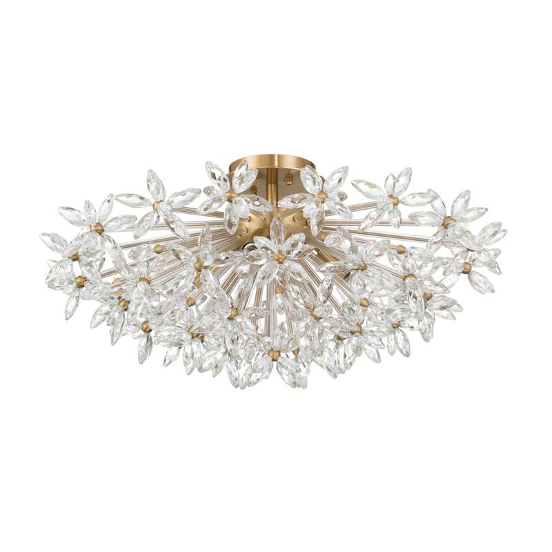 Adley 25 Inch Semi Flush Mount by Crystorama