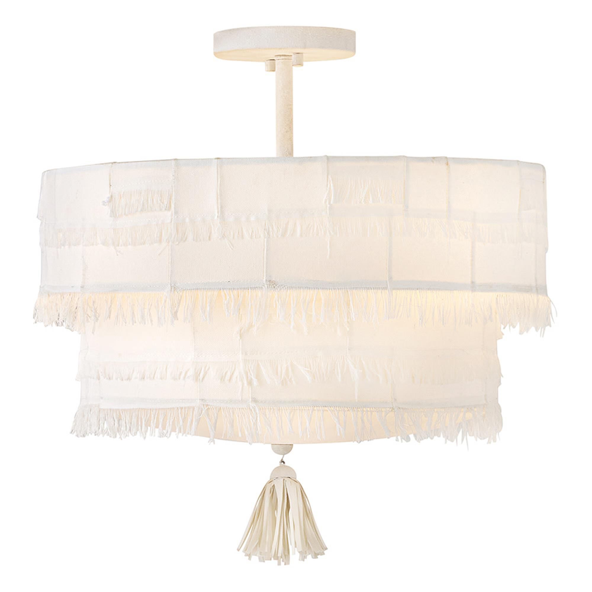 Baya 18 Inch 4 Light Semi Flush Mount,