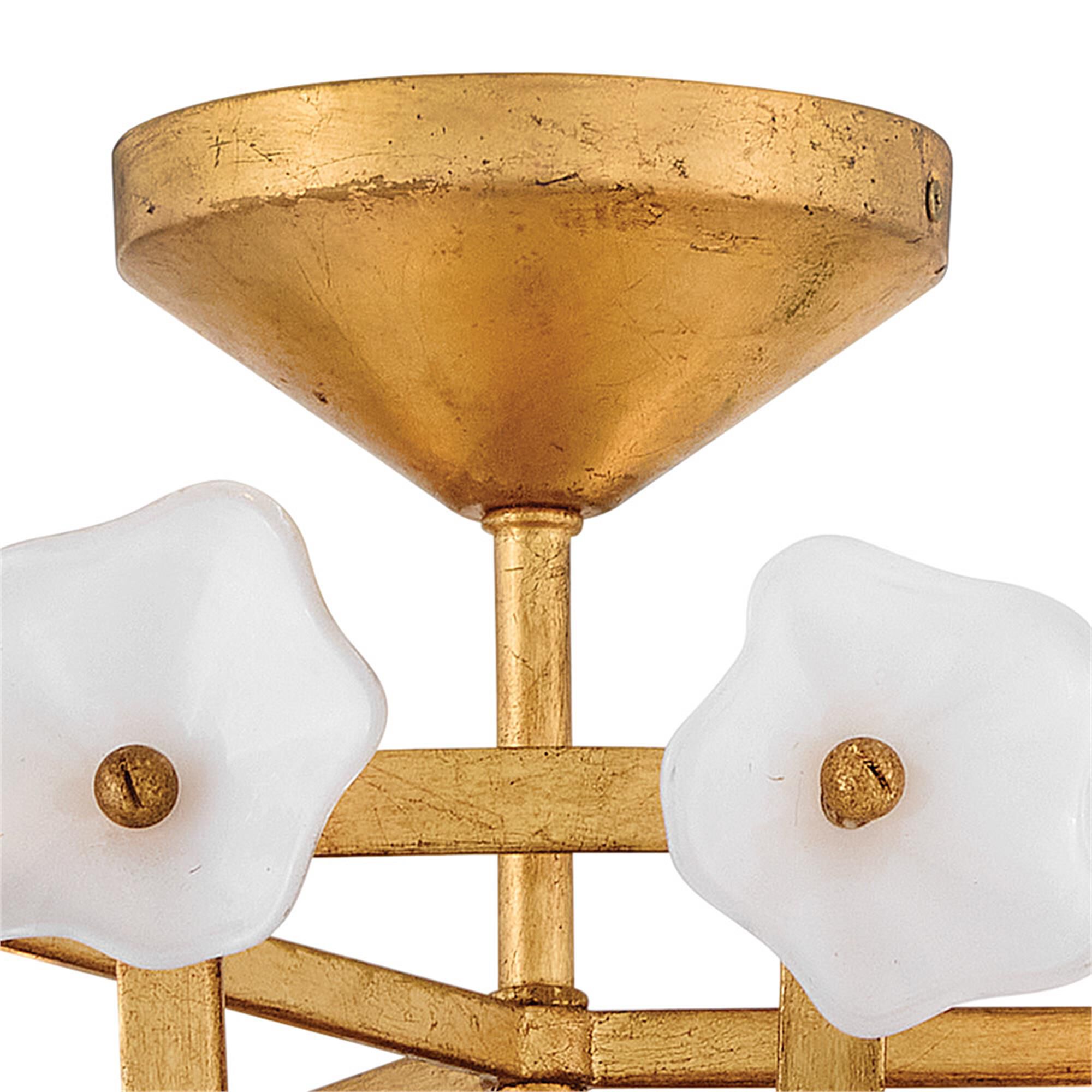 Azalea 20 Inch 4 Light Semi Flush Mount,