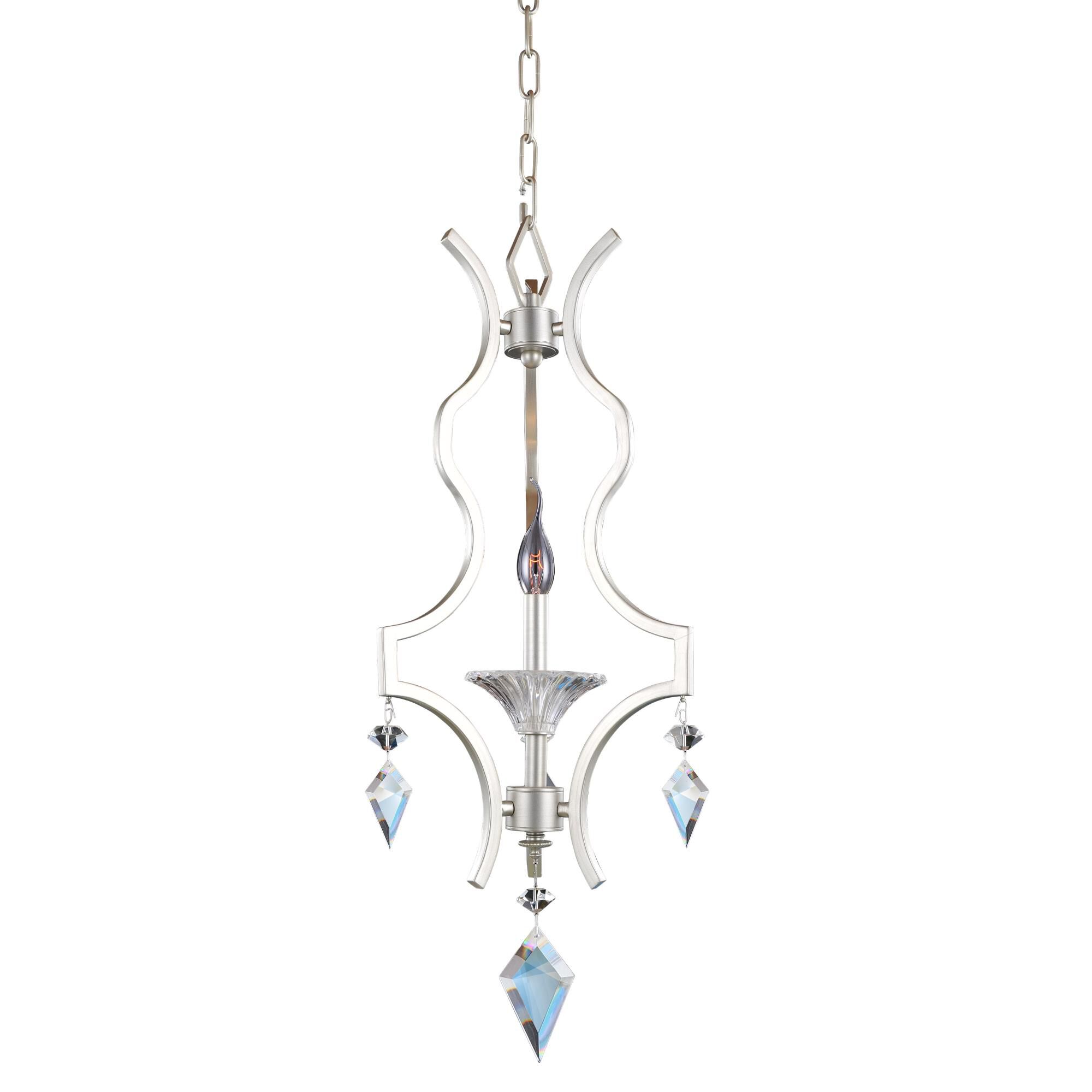 Shown in Tarnished Silver finish and Firenze Clear crystal