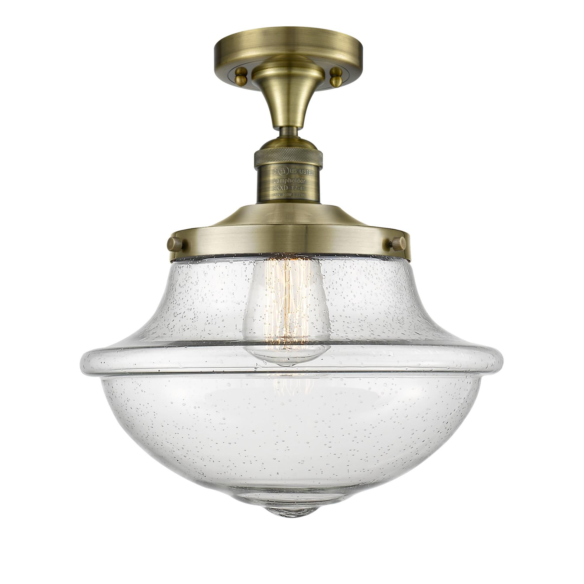 Bruno Marashlian Oxford 12 Inch 1 Light Semi Flush Mount by Innovations Lighting