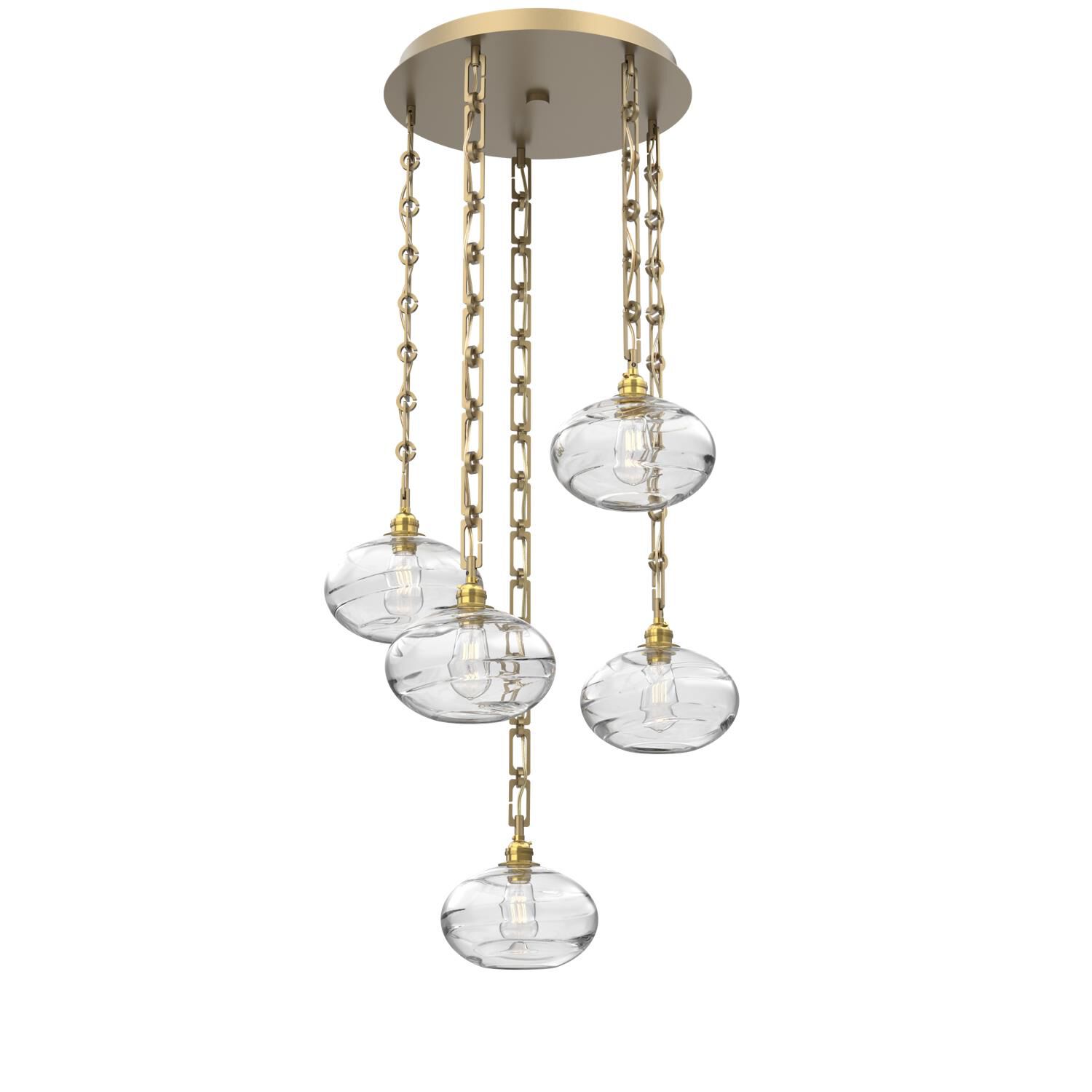 Levi Wilson Coppa 22 Inch Multi Light Pendant by Hammerton Studio