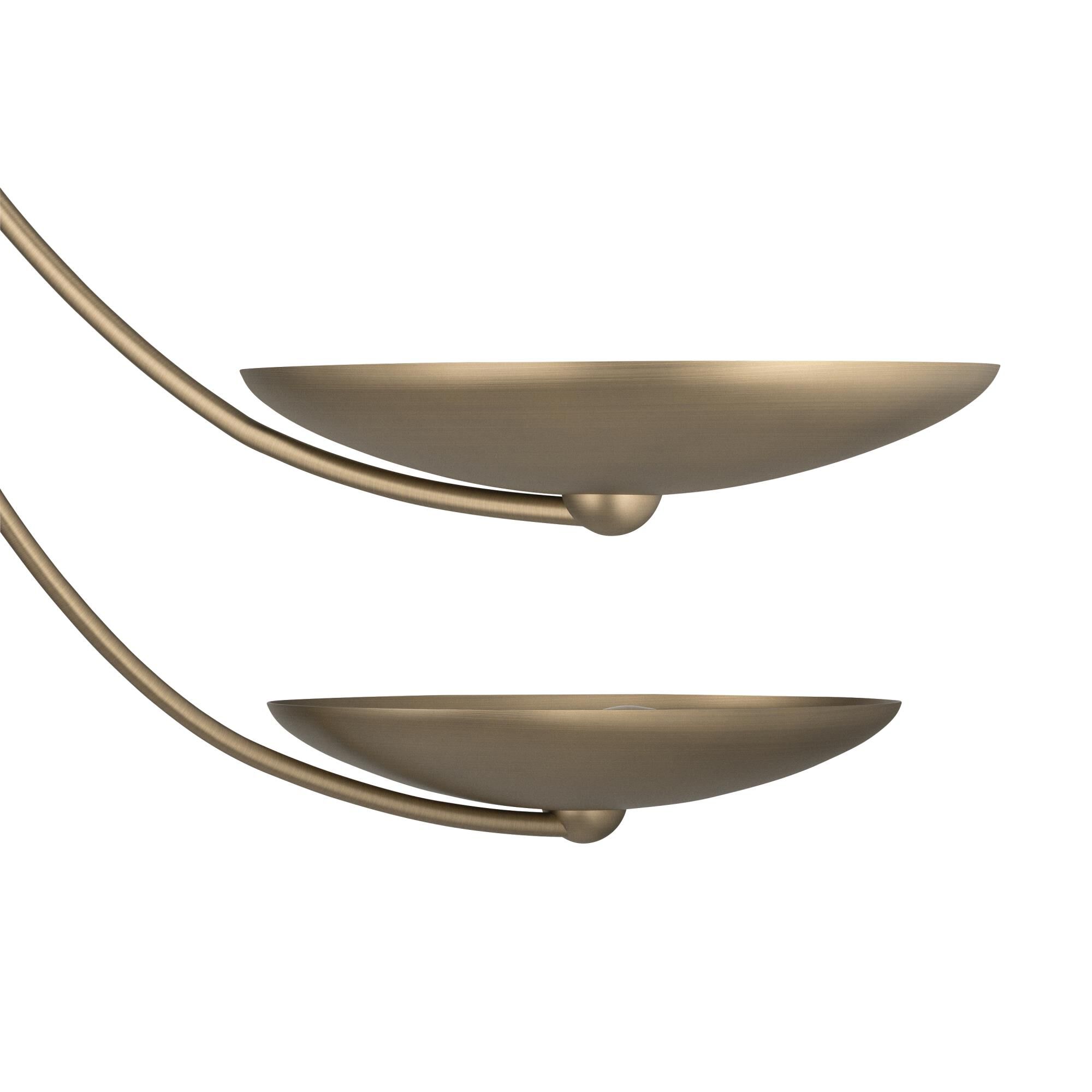 Shown in Champagne Bronze finish and Champagne Bronze shade