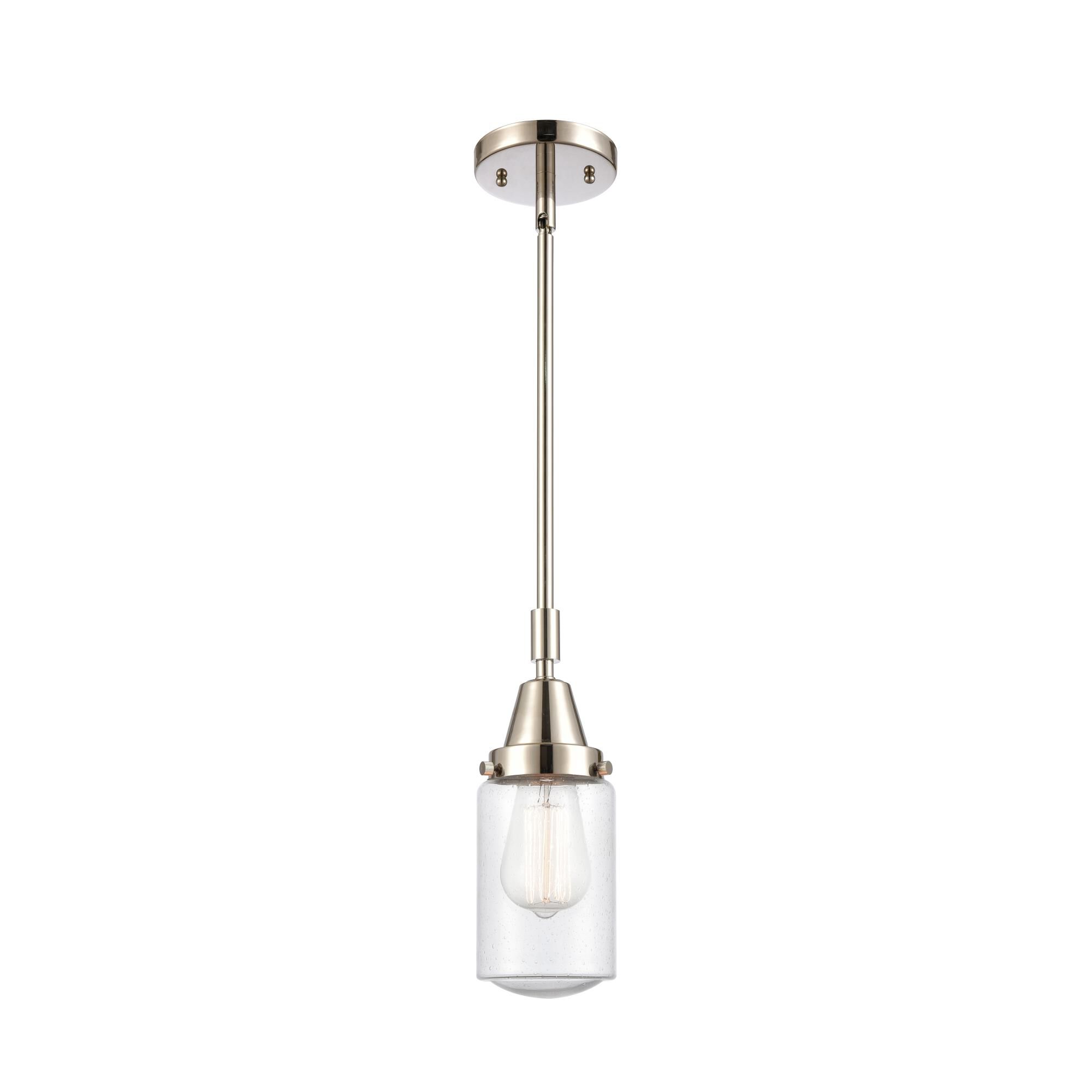 Shown in Polished Nickel finish and Seedy Dover glass
