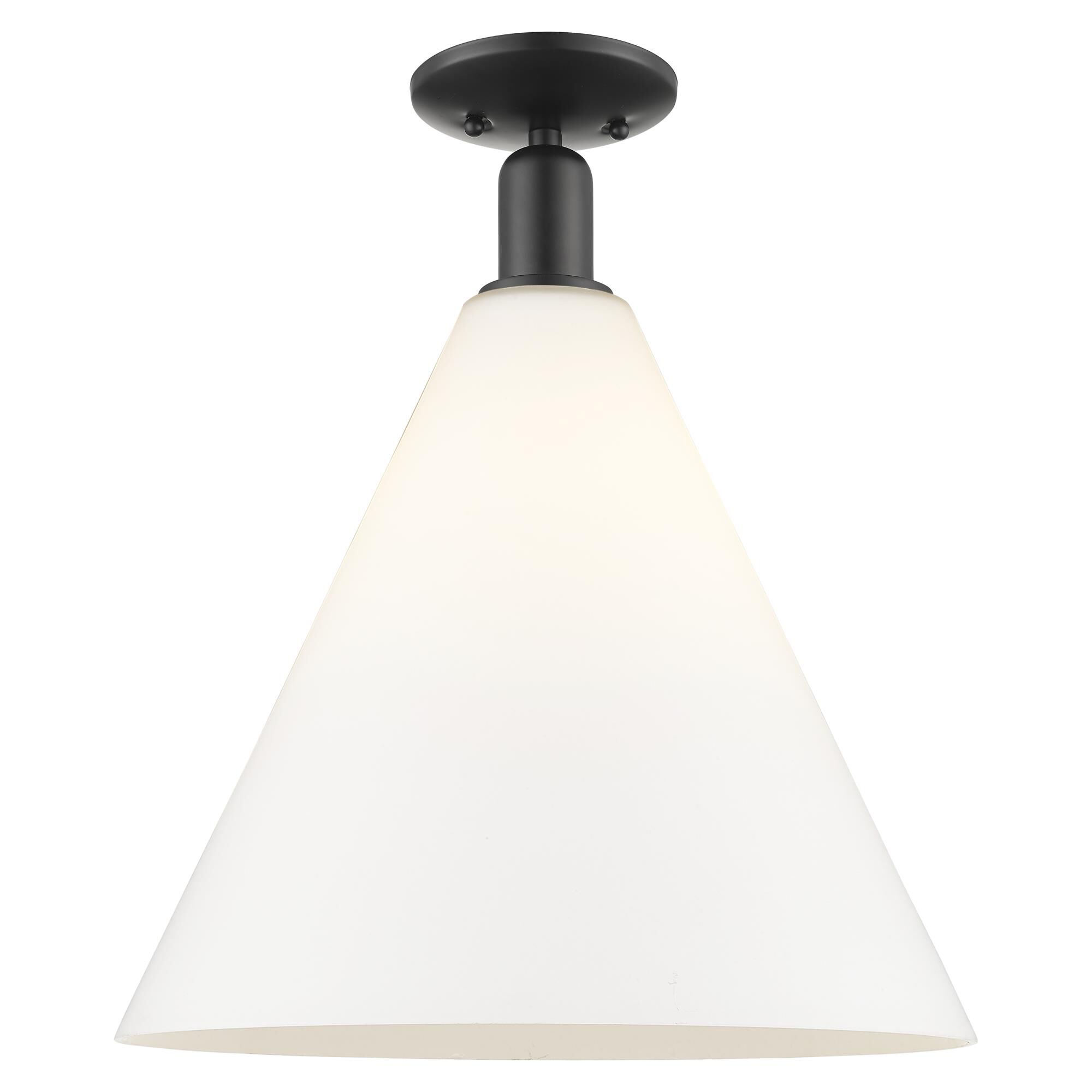 Bruno Marashlian Berkshire Glass 16 Inch Semi Flush Mount by Innovations Lighting