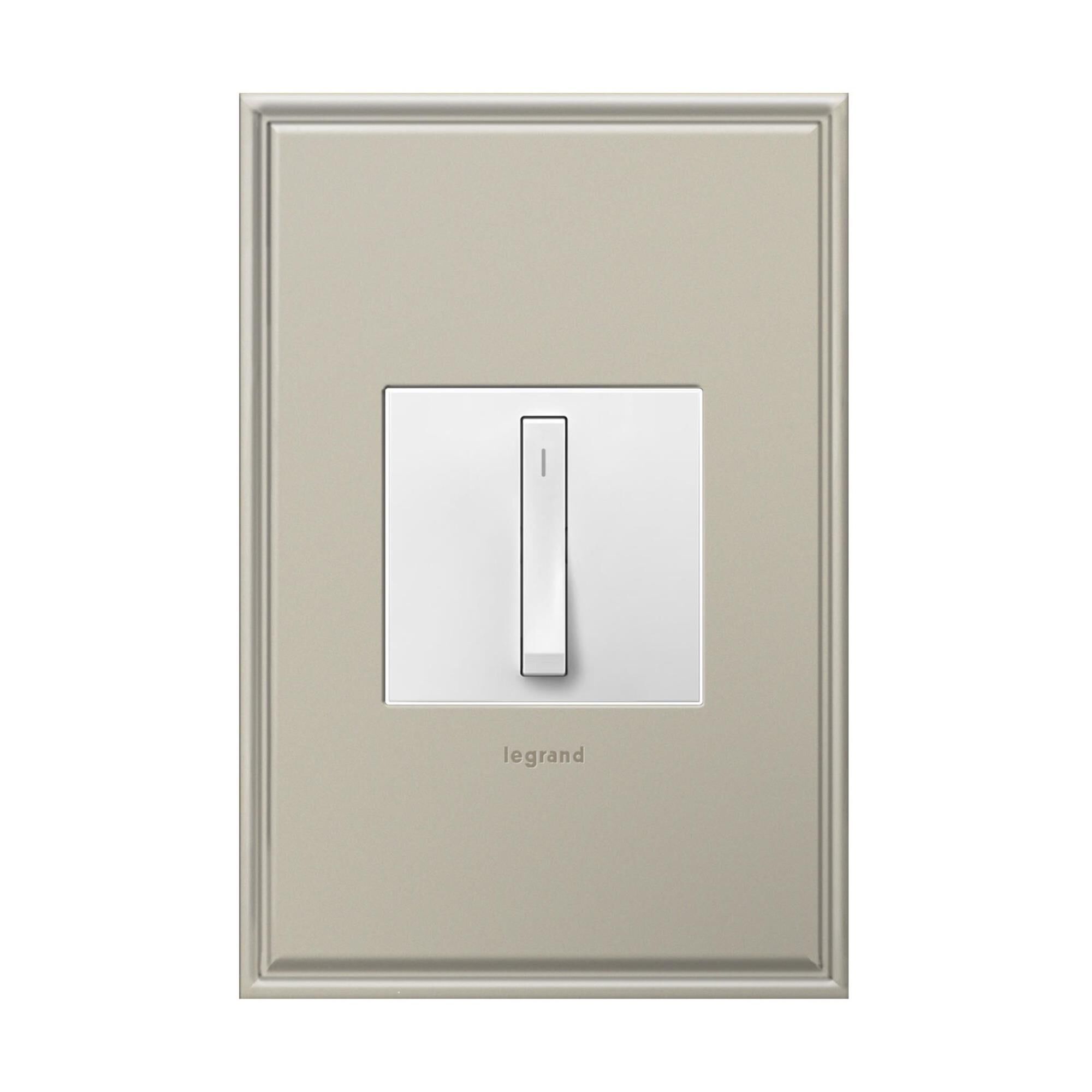 adorne Whisper Incandescent-Halogen-CFL-LED Light Switch by Legrand