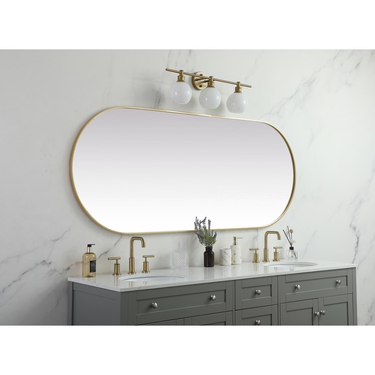 Shown in Brass finish
