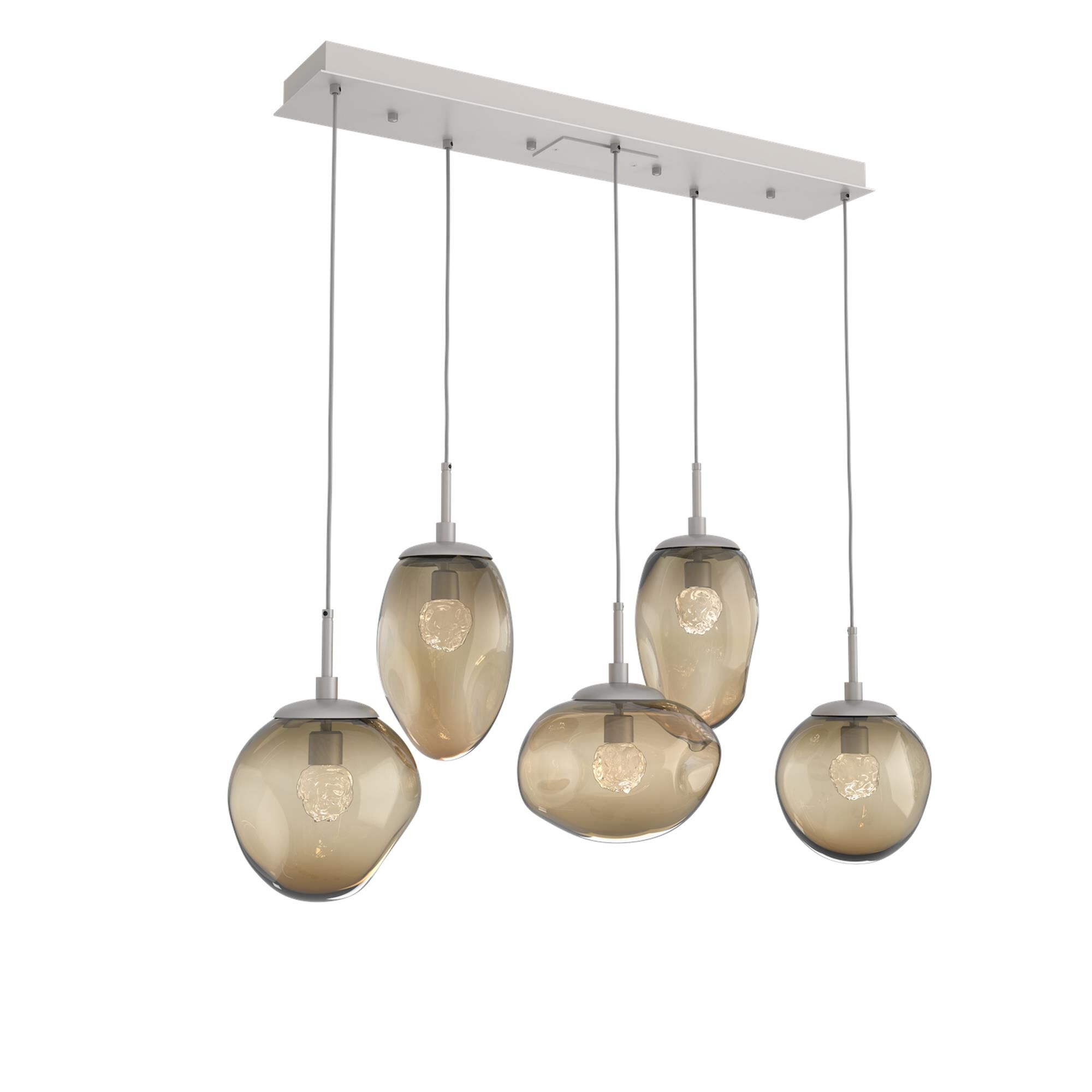 Shown in Metallic Beige Silver finish and Floret Inner Bronze Outer glass