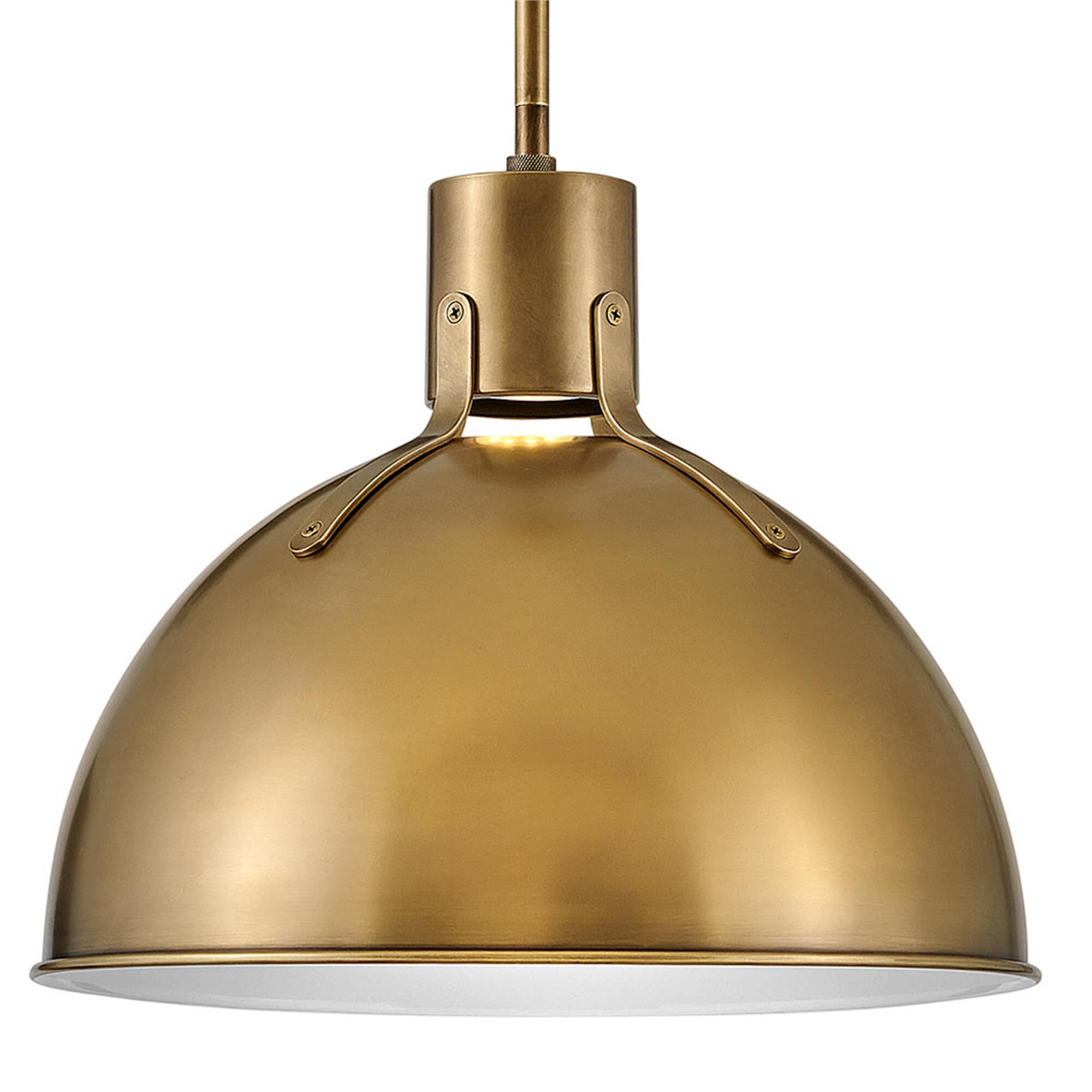 Shown in Heritage Brass finish and Textured Black accent
