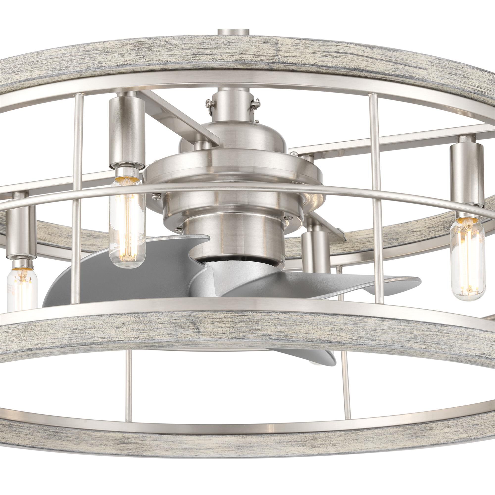 Haven 22 Inch Chandelier Ceiling Fan with Light Kit,