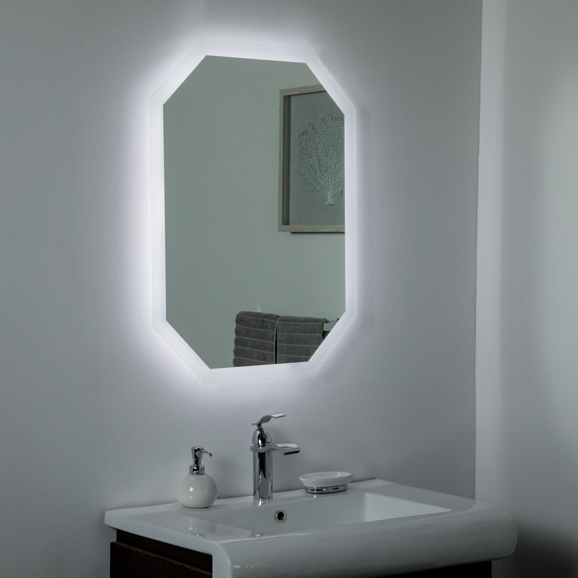 Luka LED Lighted Mirrors by Decor Wonderland