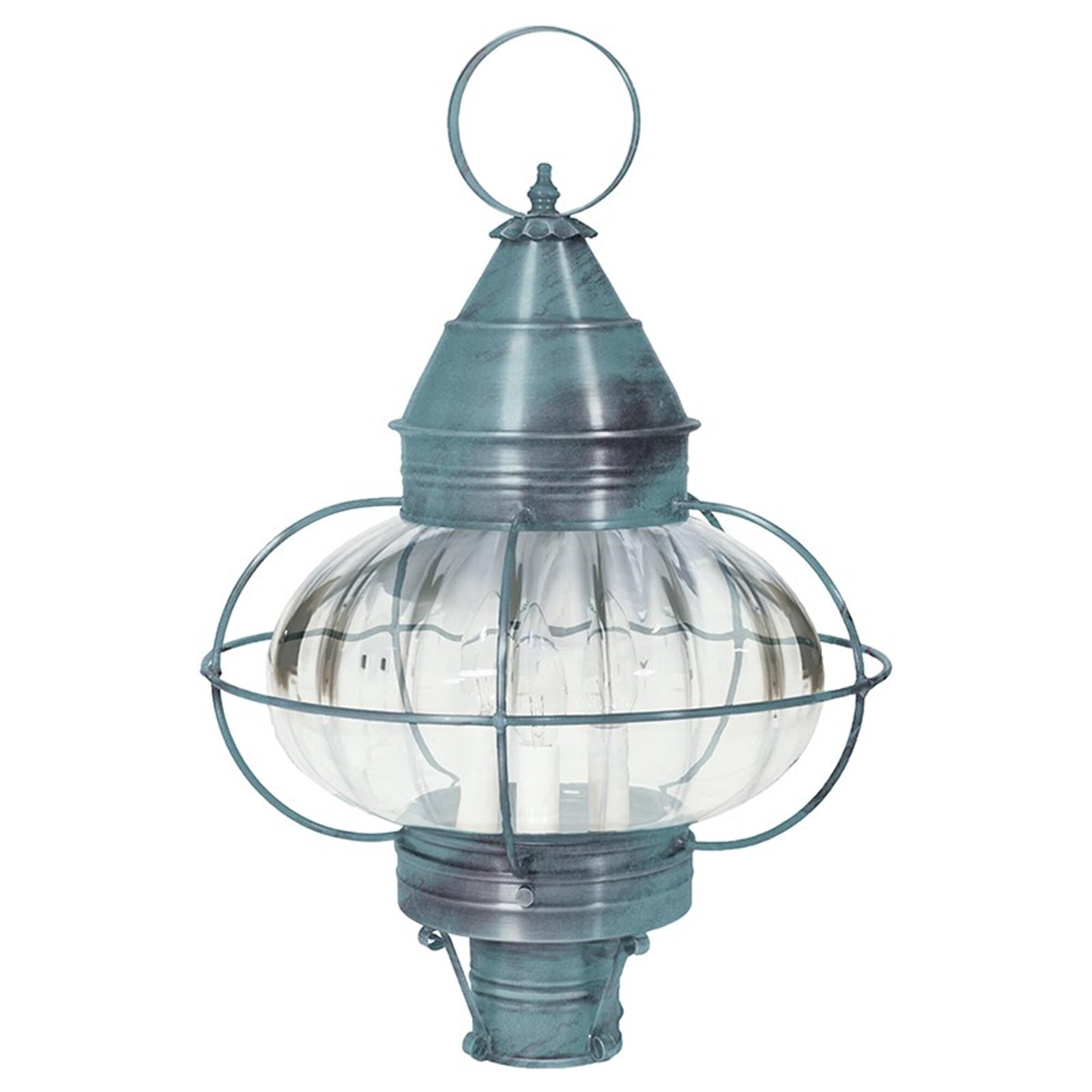 Onion 22 Inch 3 Light Outdoor Post Lamp,