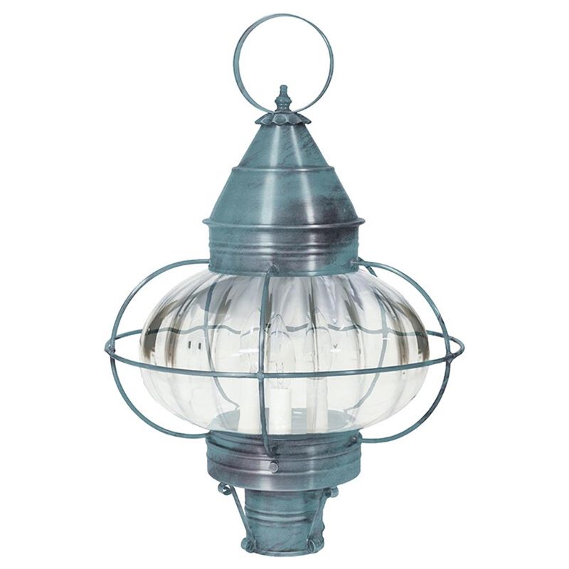 Onion 22 Inch 3 Light Outdoor Post Lamp by Northeast Lantern