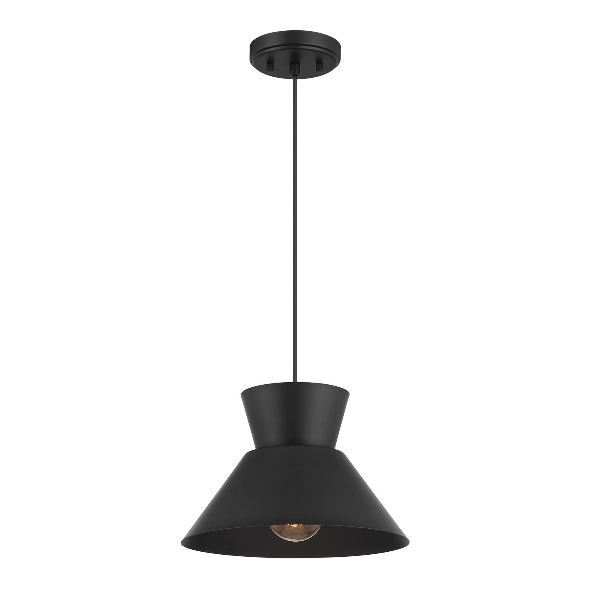 Shown in Matte Black finish and Metal shade