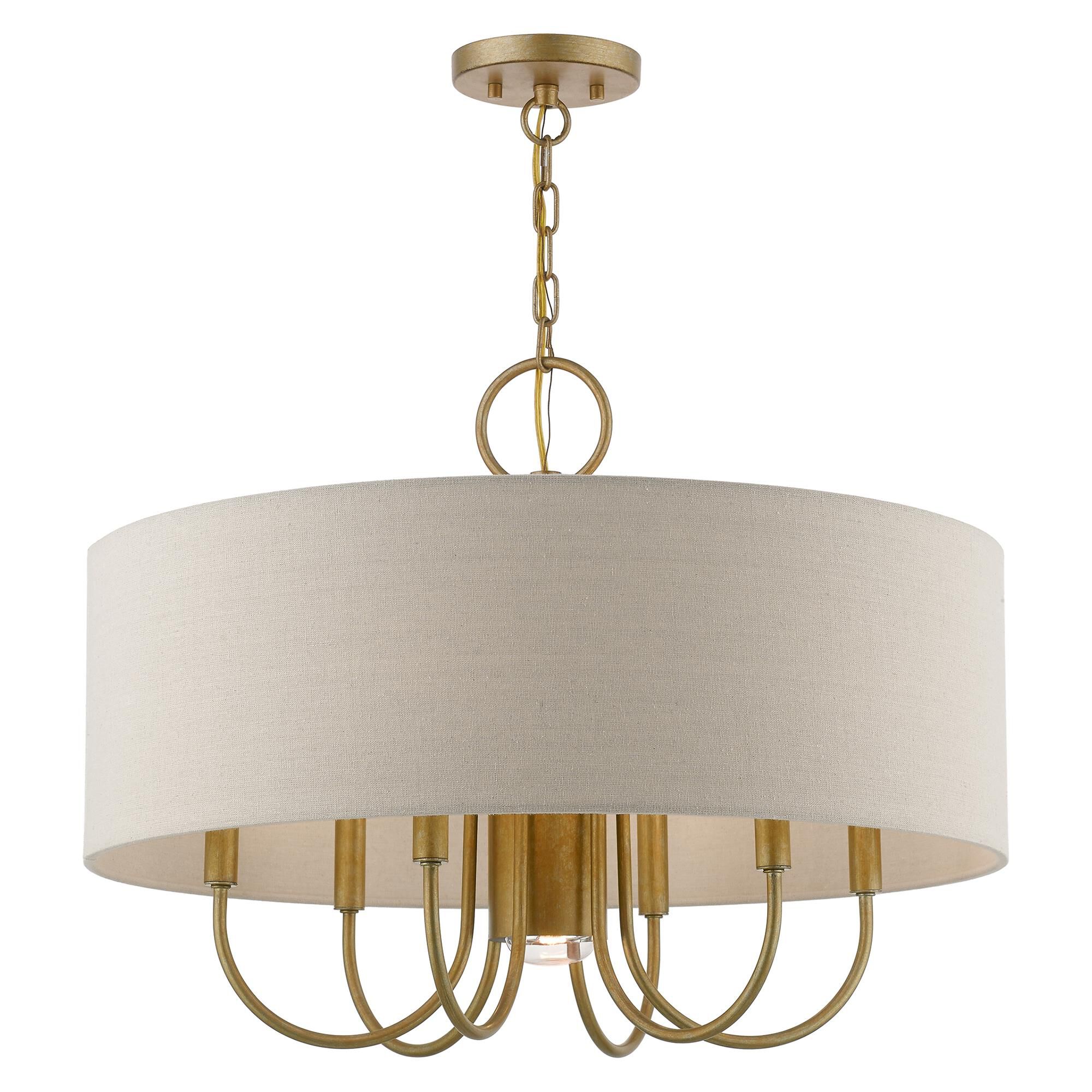 Burnett 24 Inch 7 Light Chandelier by Livex Lighting - Clearance