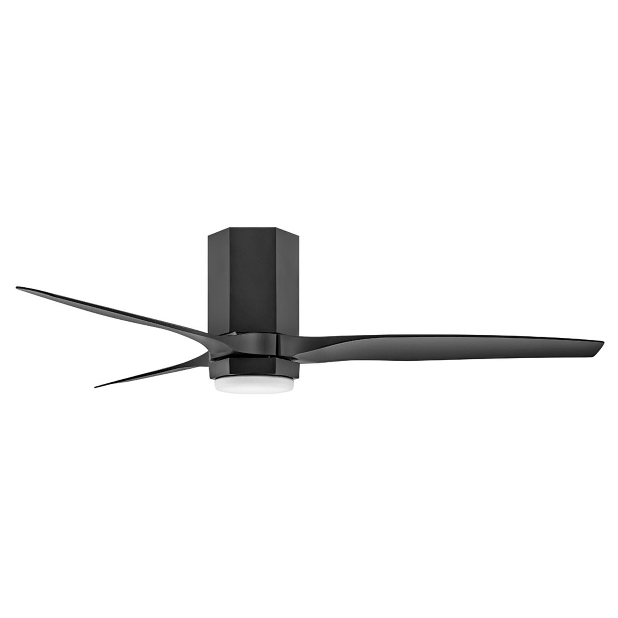 Facet 52 Inch Flush Mount Fan with Light Kit,