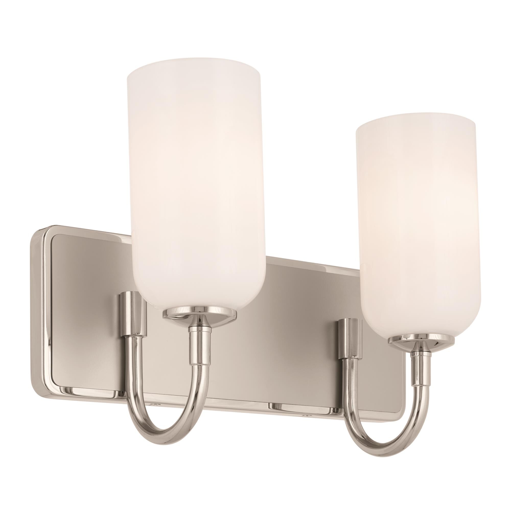 Shown in Polished Nickel finish and Opal glass