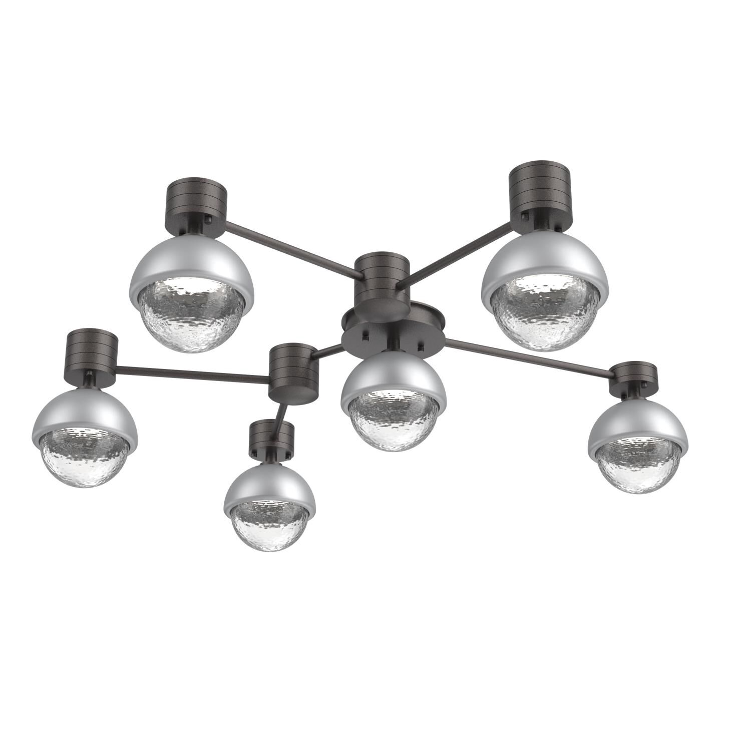 Shown in Graphite finish and Clear glass and Classic Silver accent