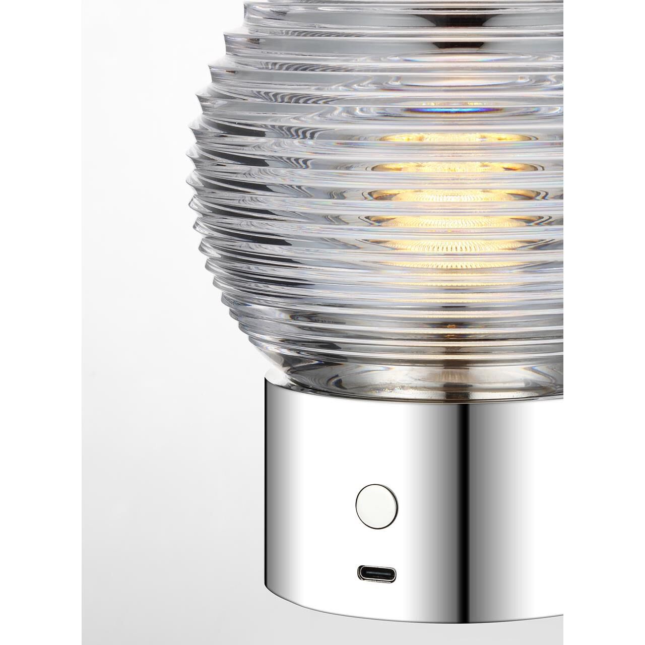 Shown in Polished Nickel finish and Clear crystal