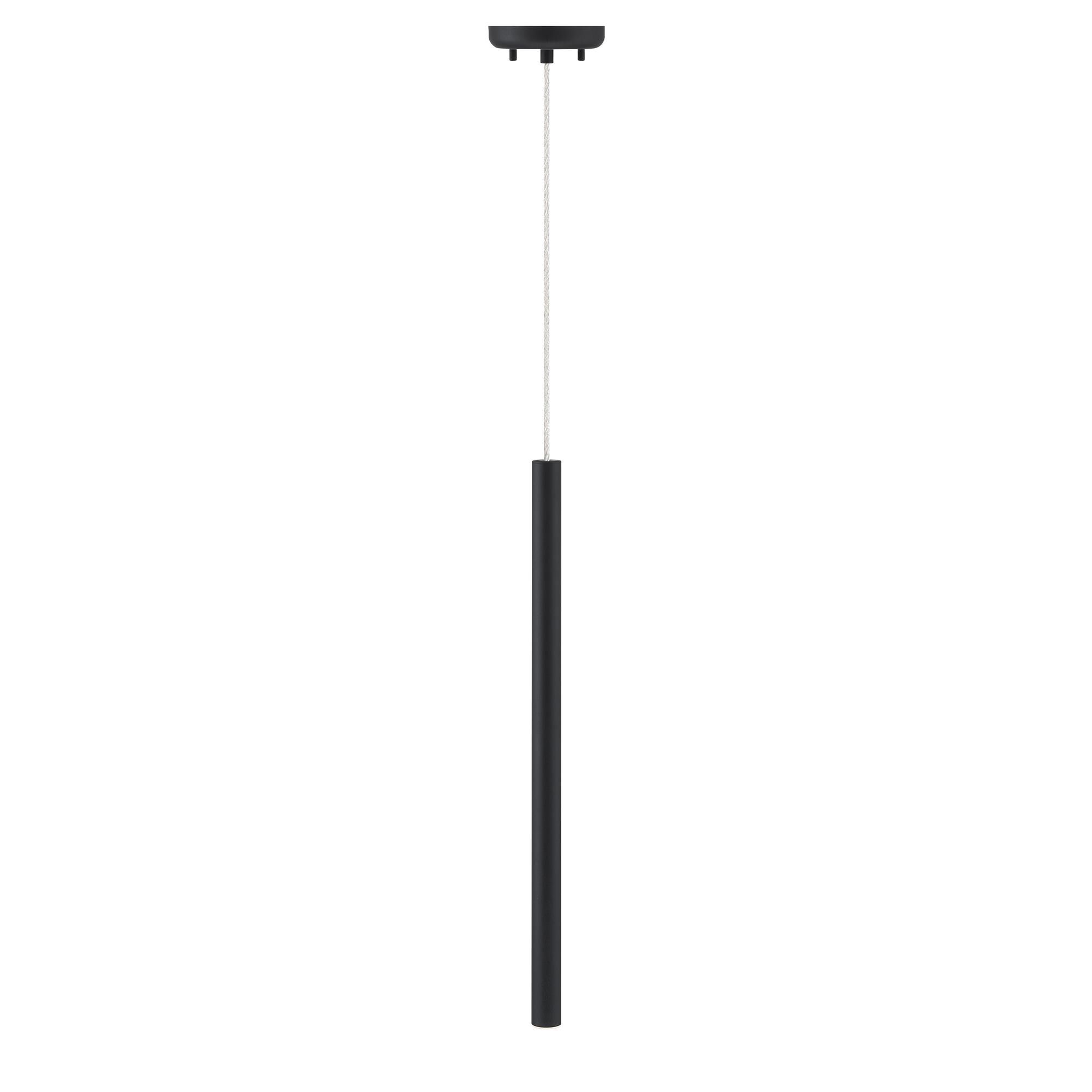 Shown in Matte Black finish and Steel glass and Steel shade