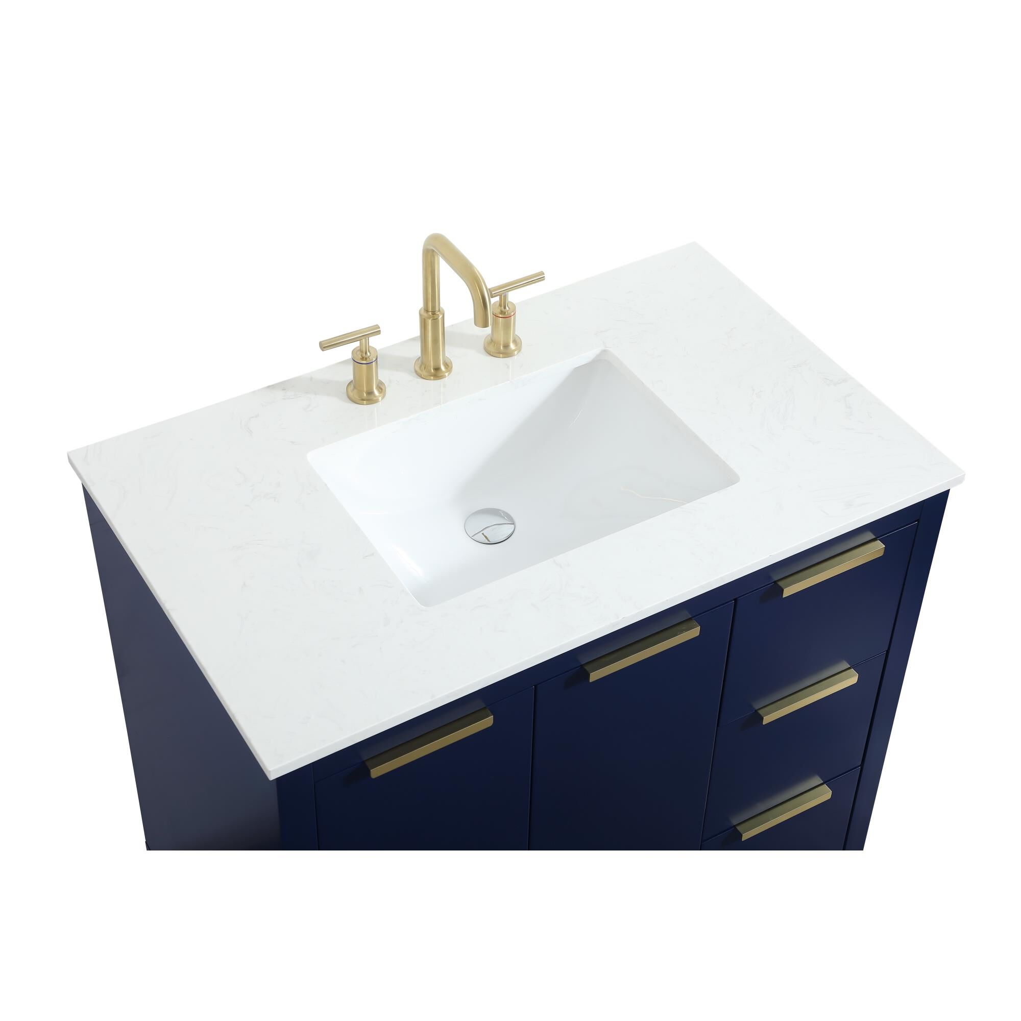 Shown in Blue finish