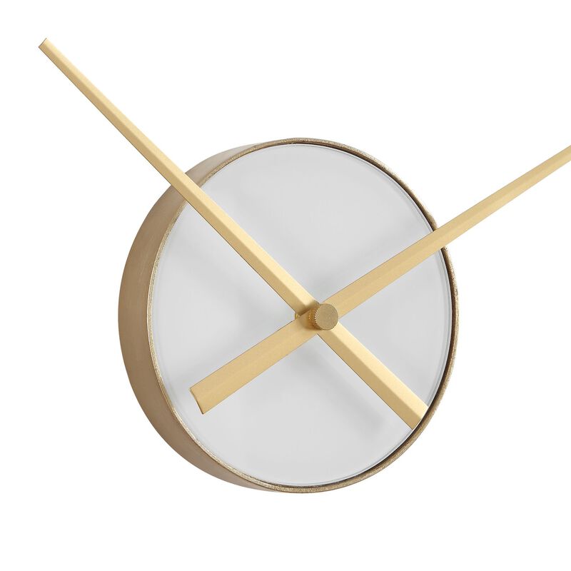 Ivory Halo Clock by Uttermost