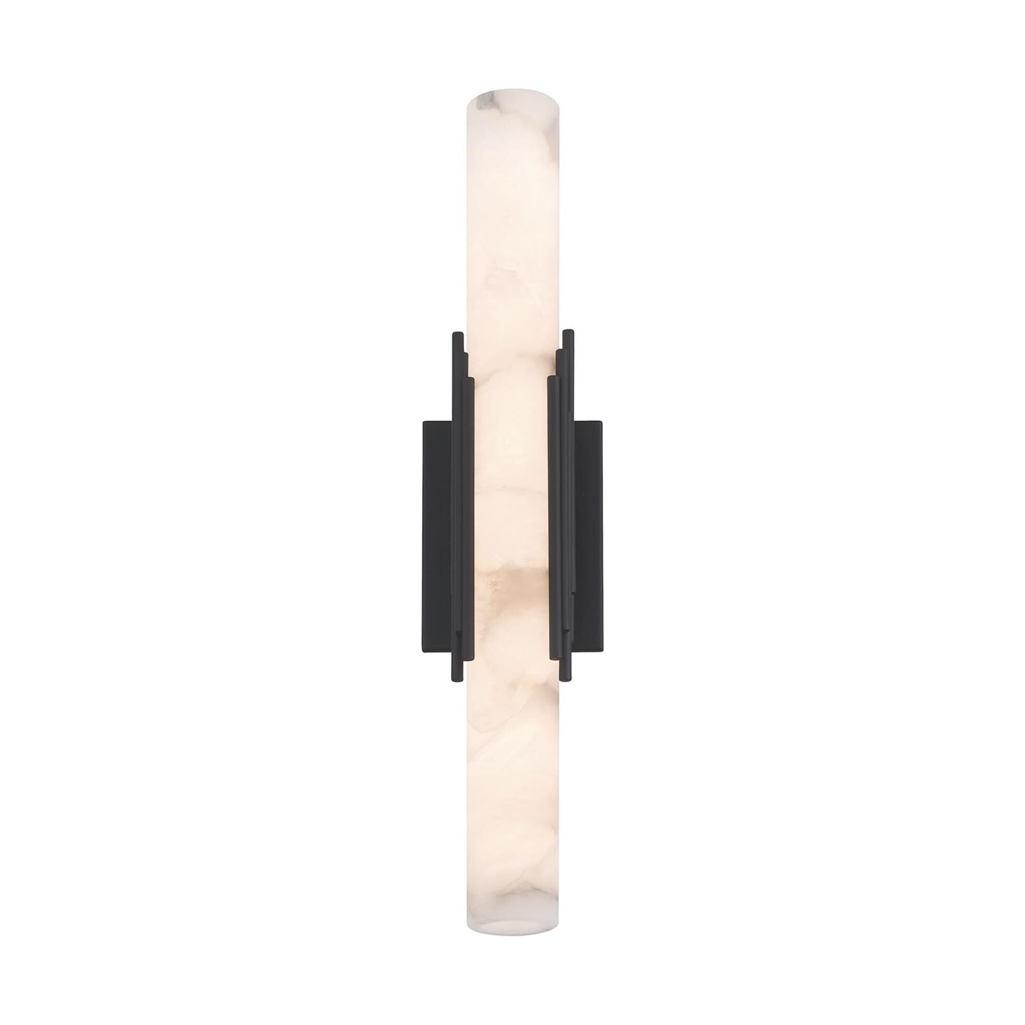 Shown in Bronze finish and Alabaster glass