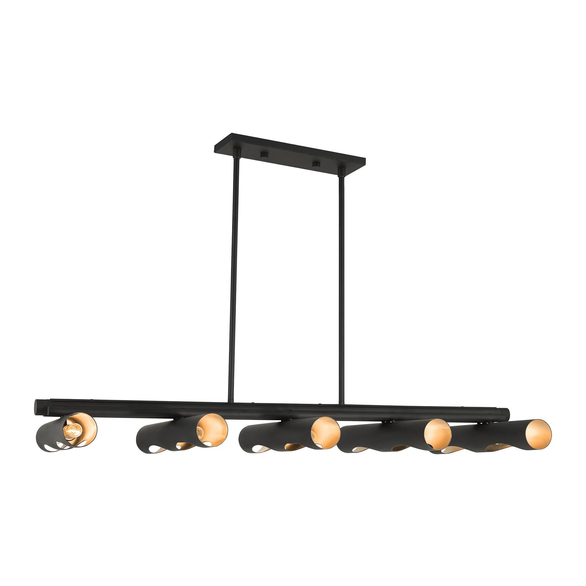 Novato 50 Inch 10 Light Linear Suspension Light by Livex Lighting